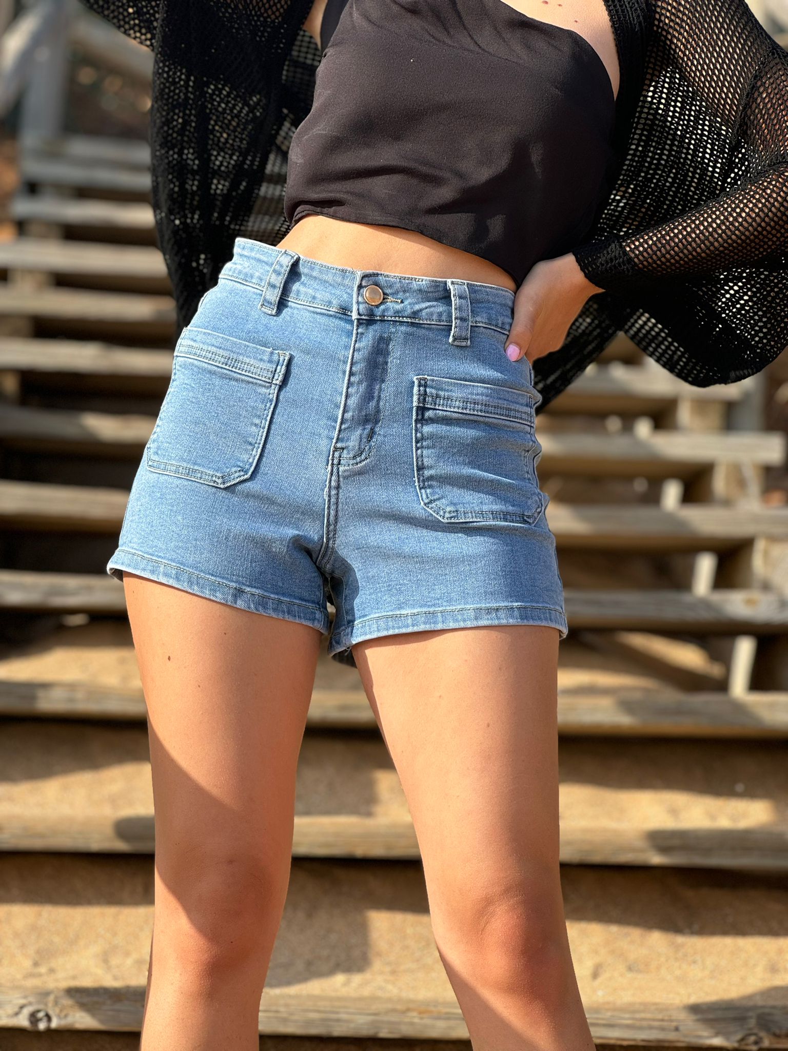 SHORT DENIM BOLSILLOS