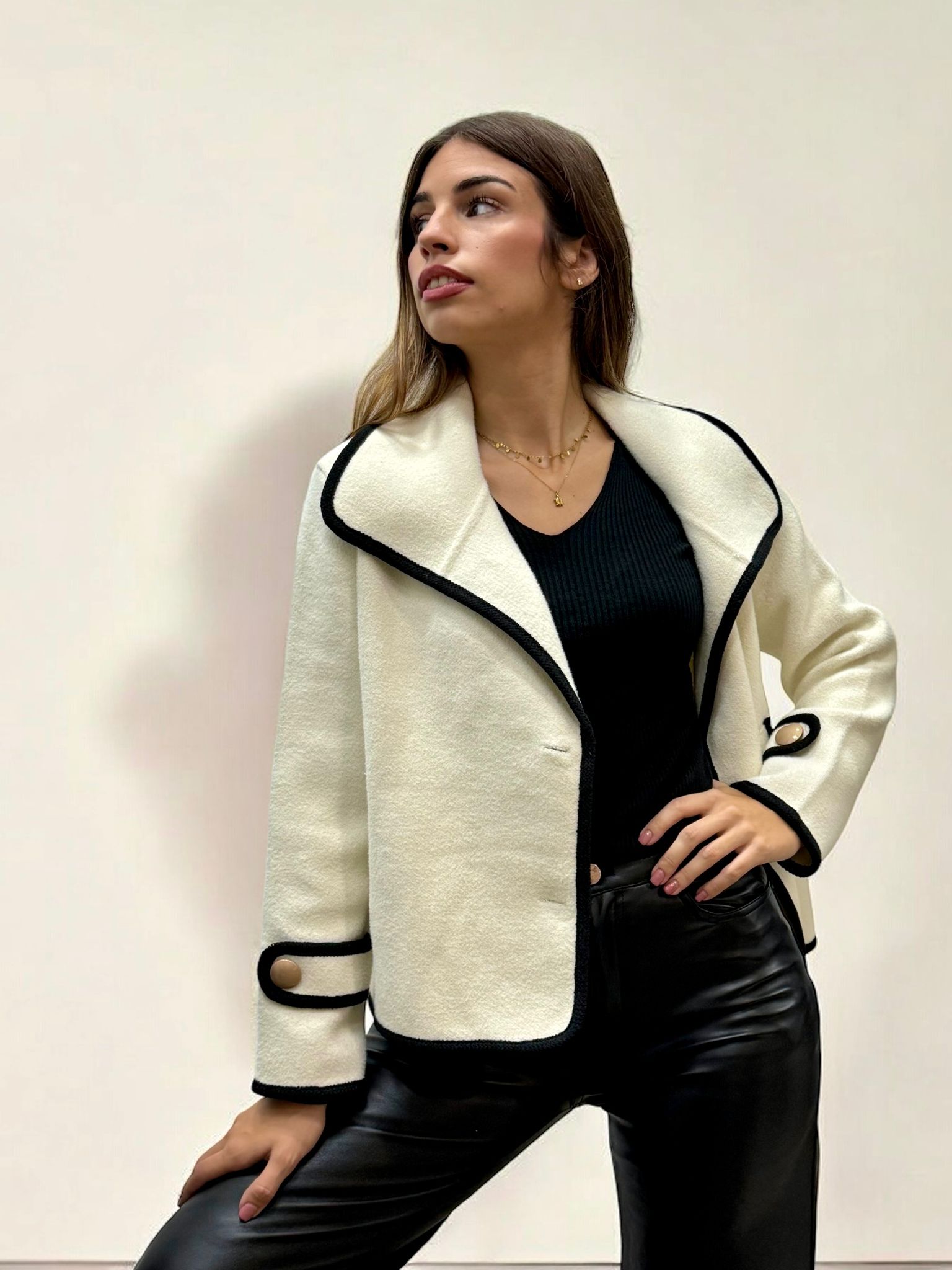 CHAQUETA BICOLOR