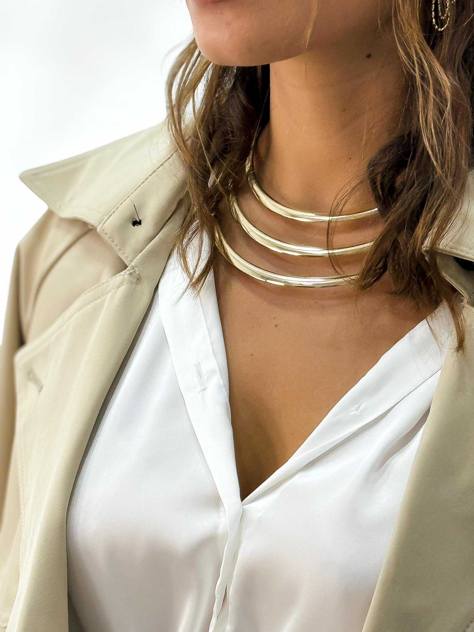 CHOKER TRIPLE ORO