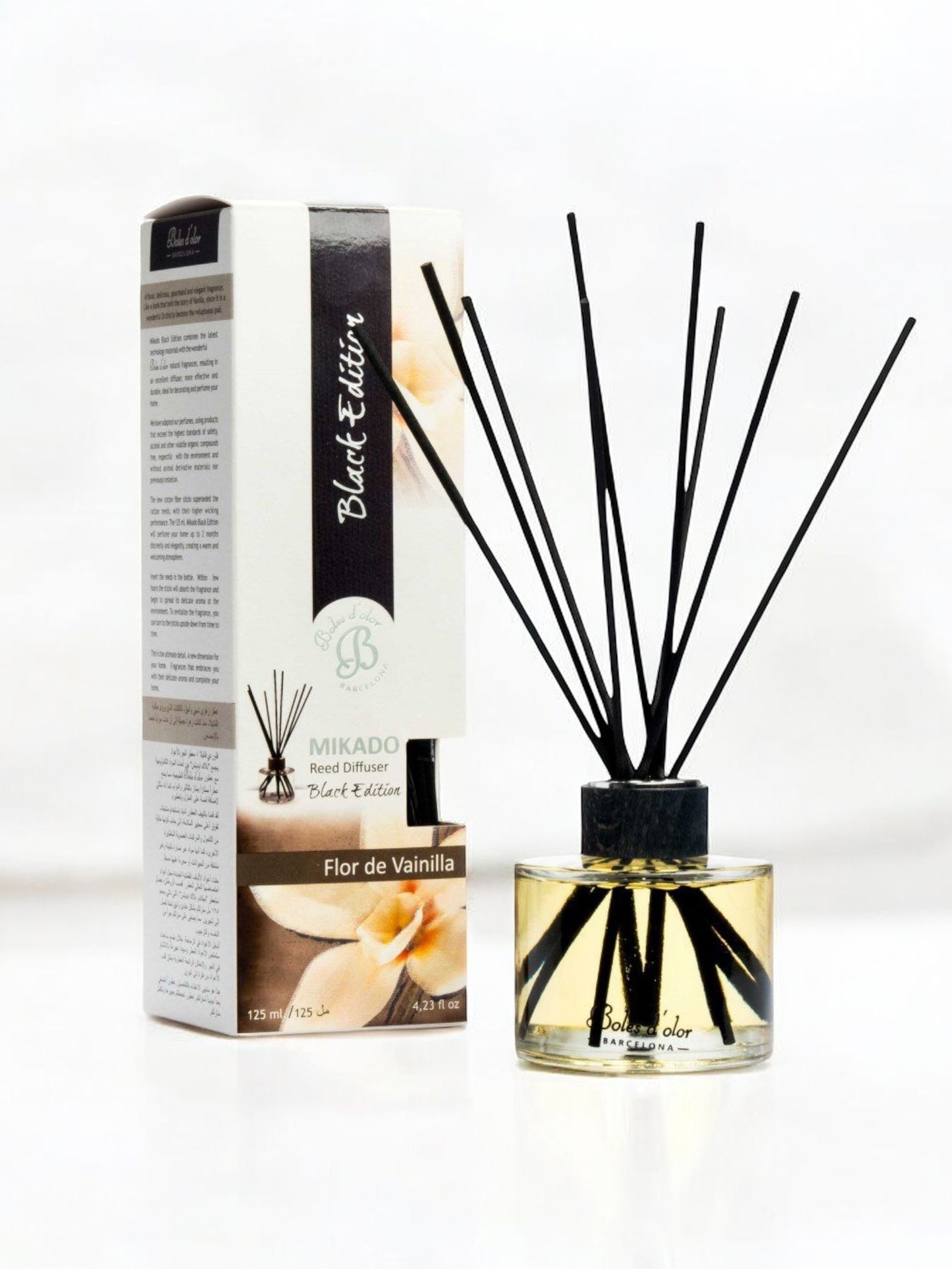 Mikado Black Edition Flor de Vainilla 125ml Boles de olor