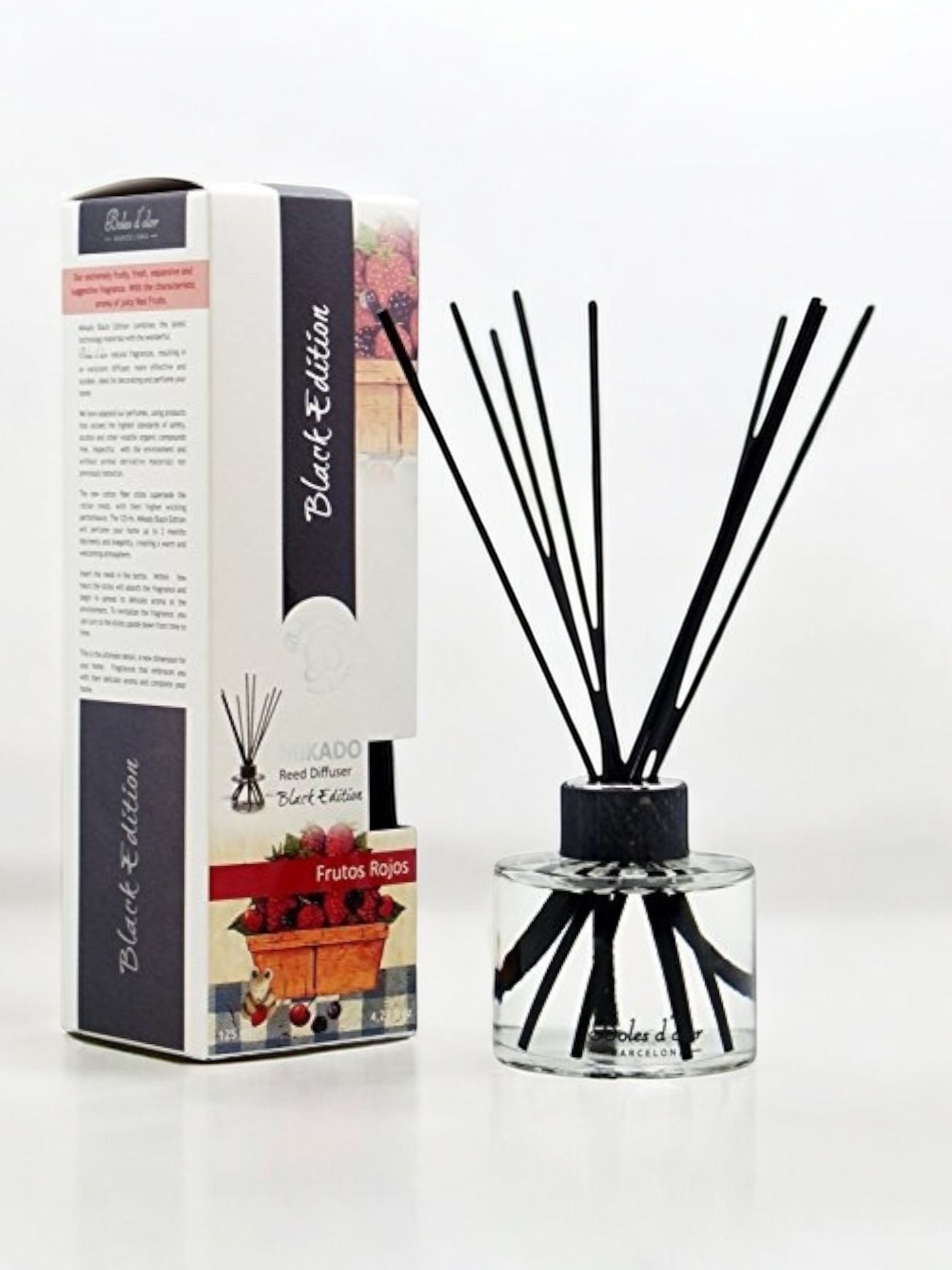 Mikado Black Edition Frutos Rojos 125ml Boles de olor