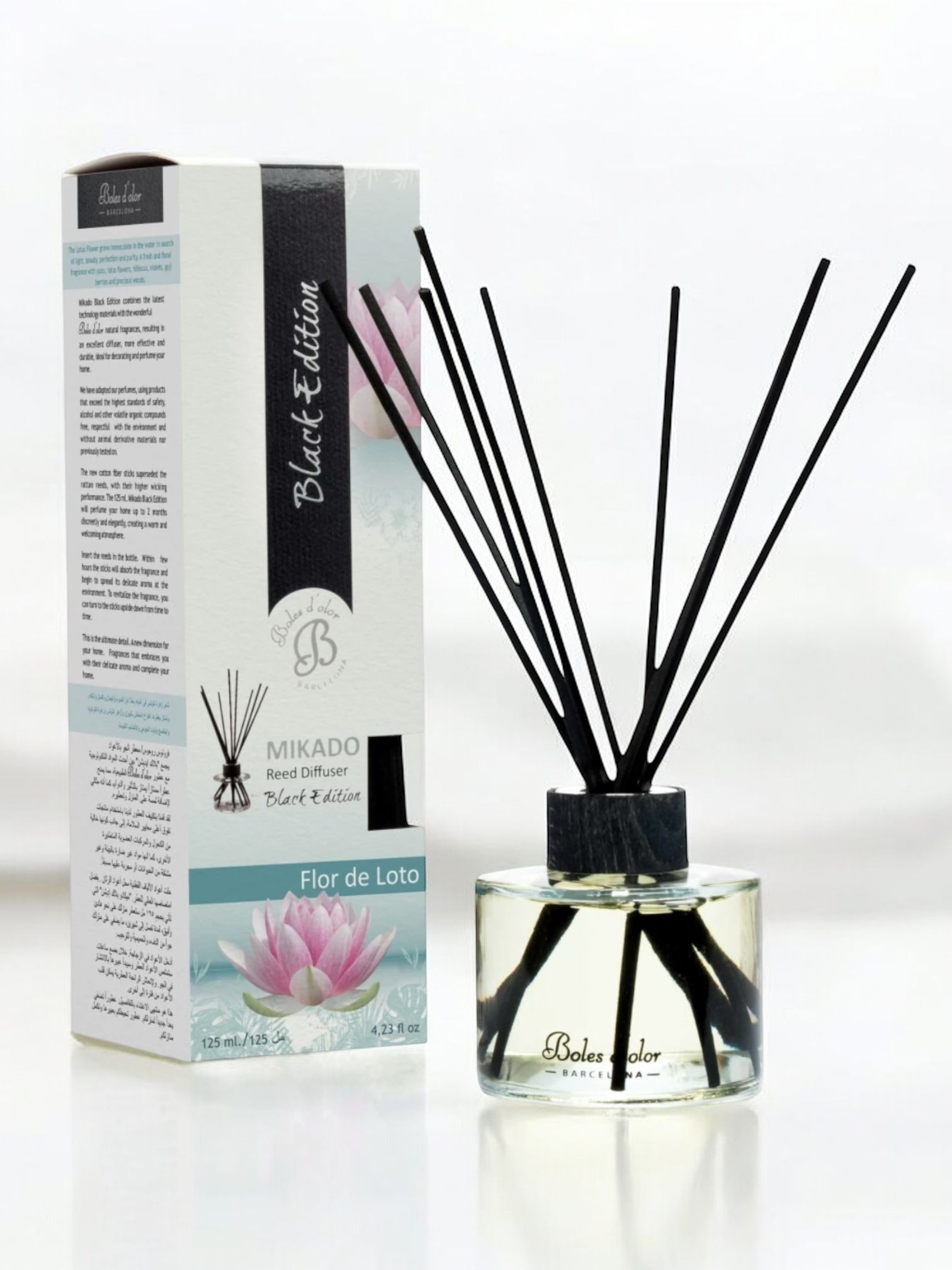 Mikado Black Edition Flor de Loto 125ml Boles de olor