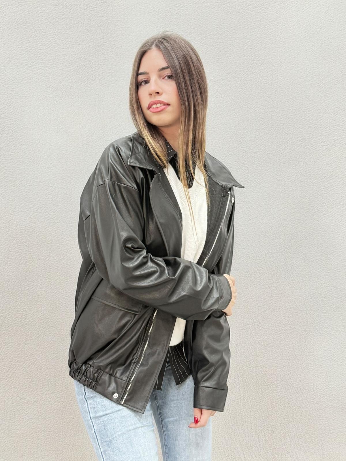 CHAQUETA POLIPIEL BOMBER