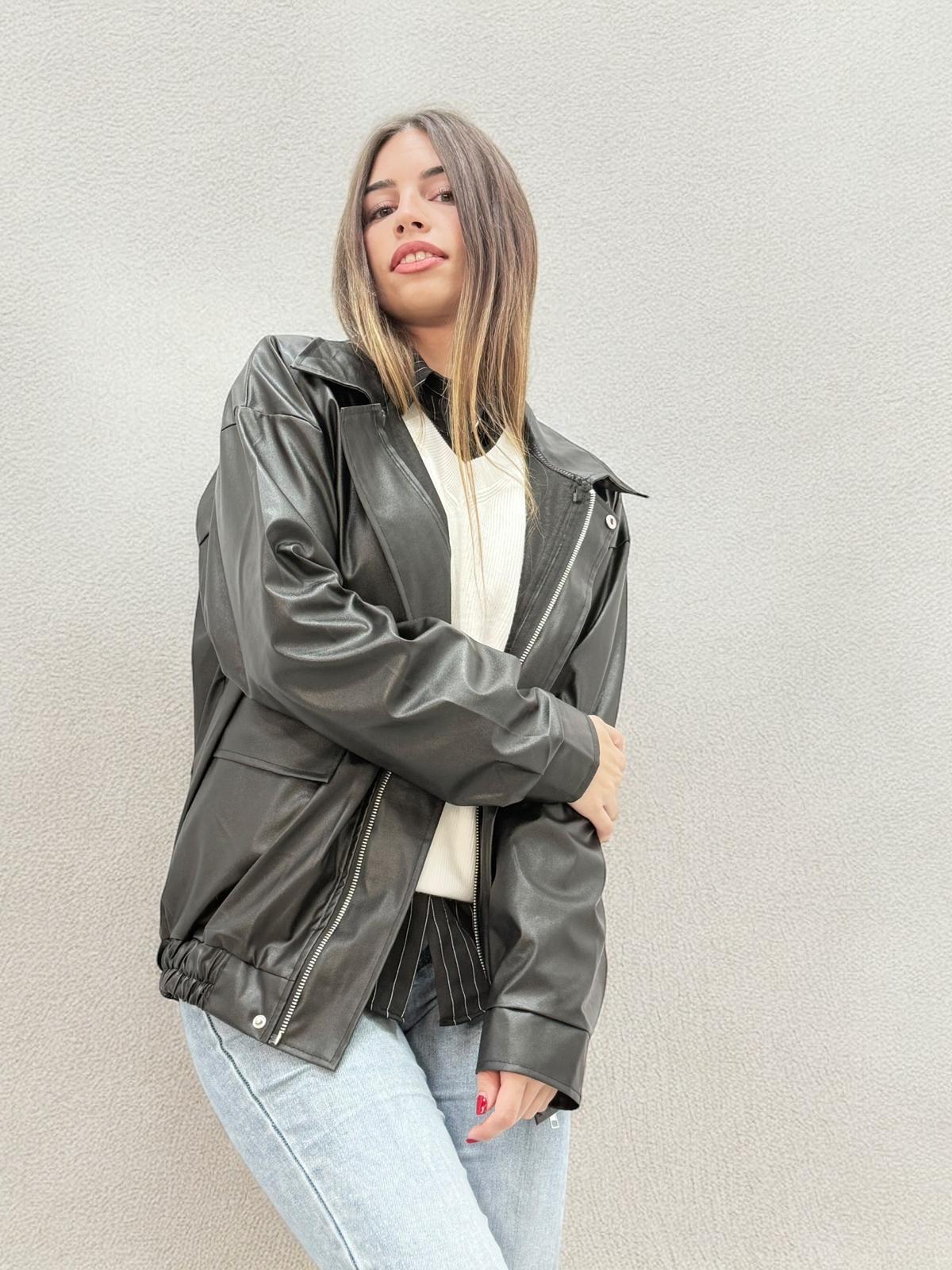 CHAQUETA POLIPIEL BOMBER