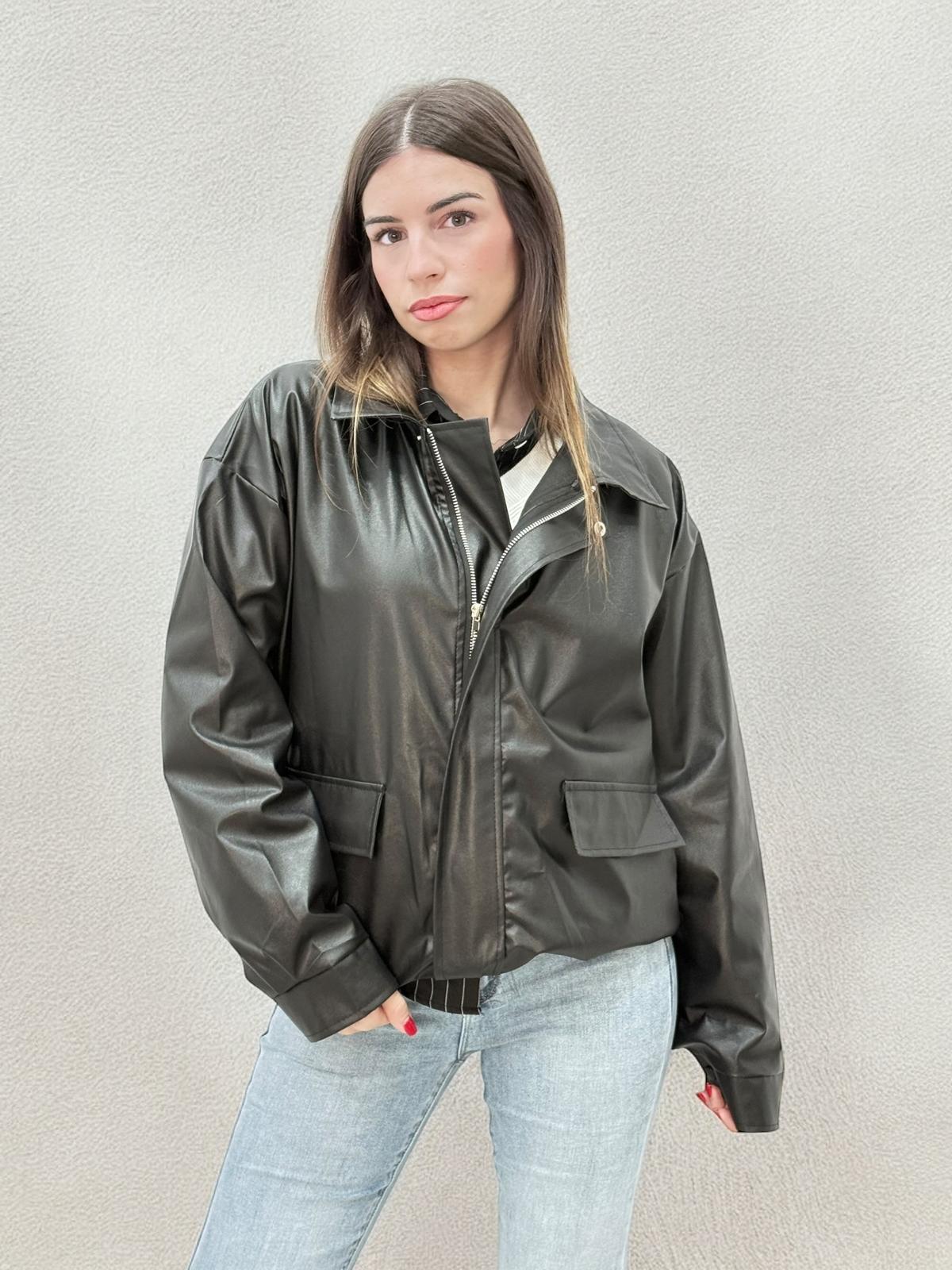 CHAQUETA POLIPIEL BOMBER