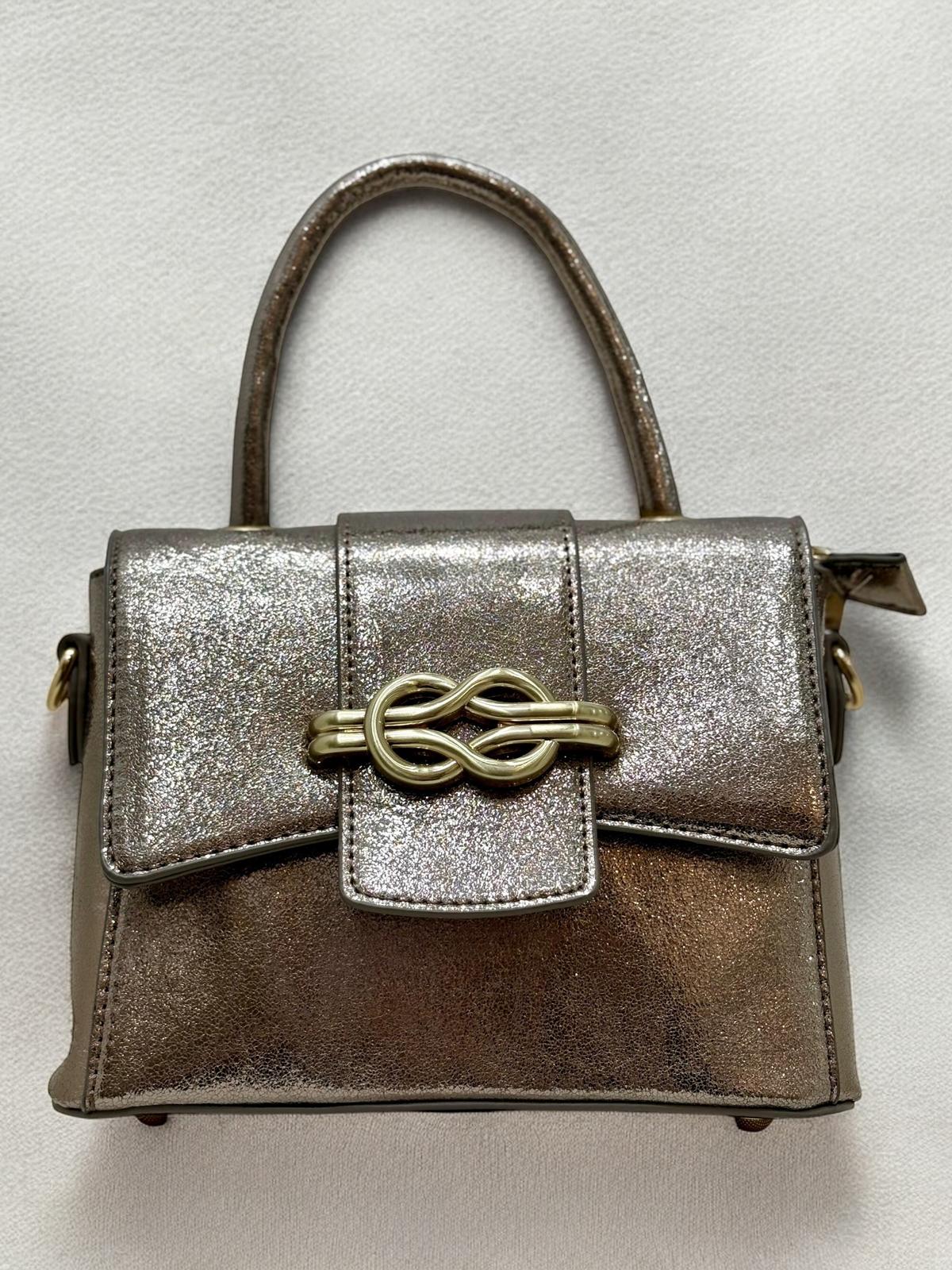 BOLSO CITY HEBILLA METALIZADO