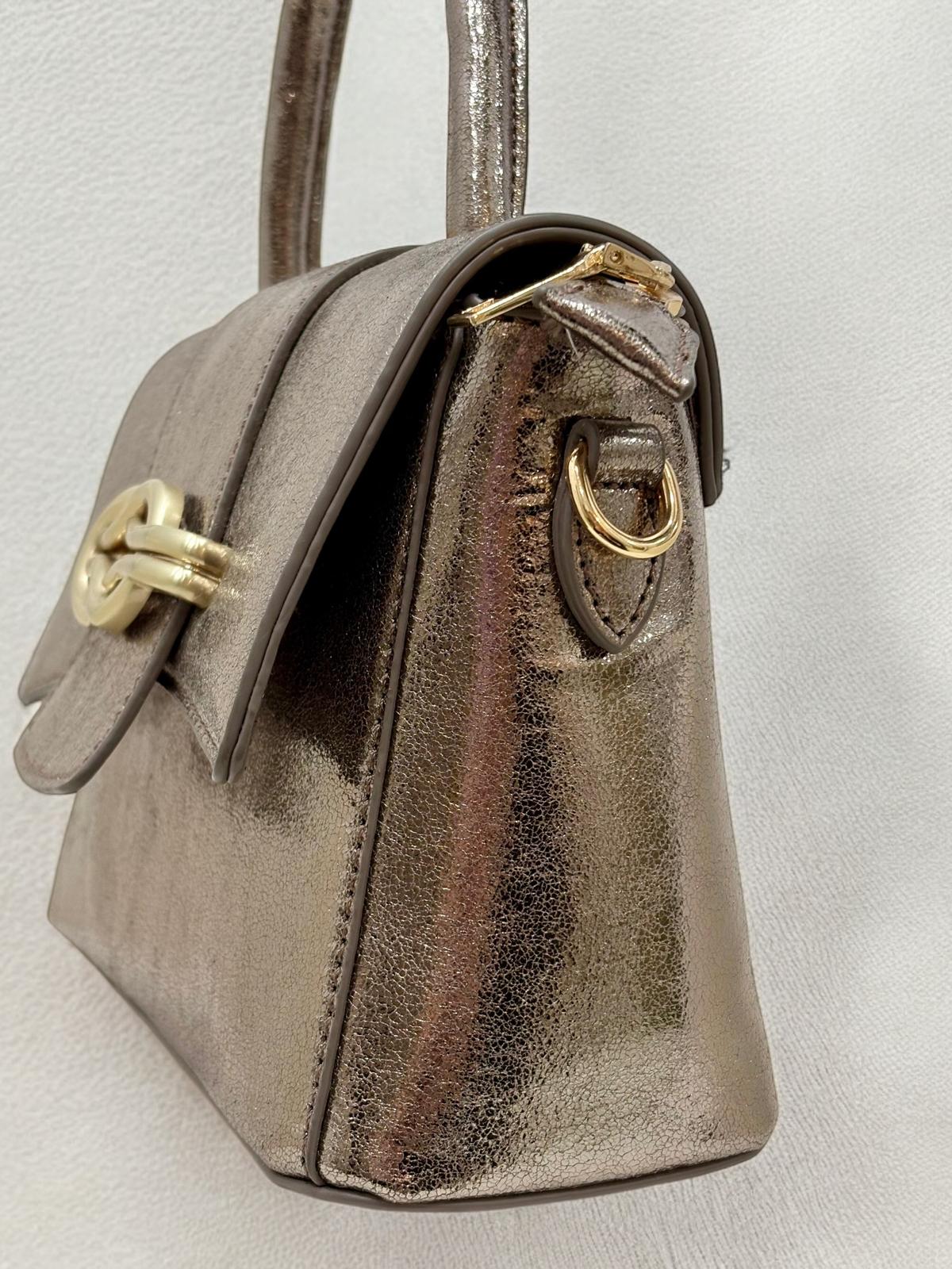 BOLSO CITY HEBILLA METALIZADO