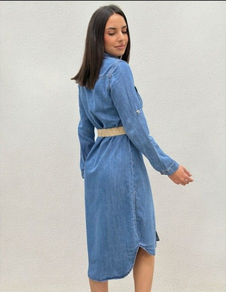 VESTIDO DENIM CINTURON