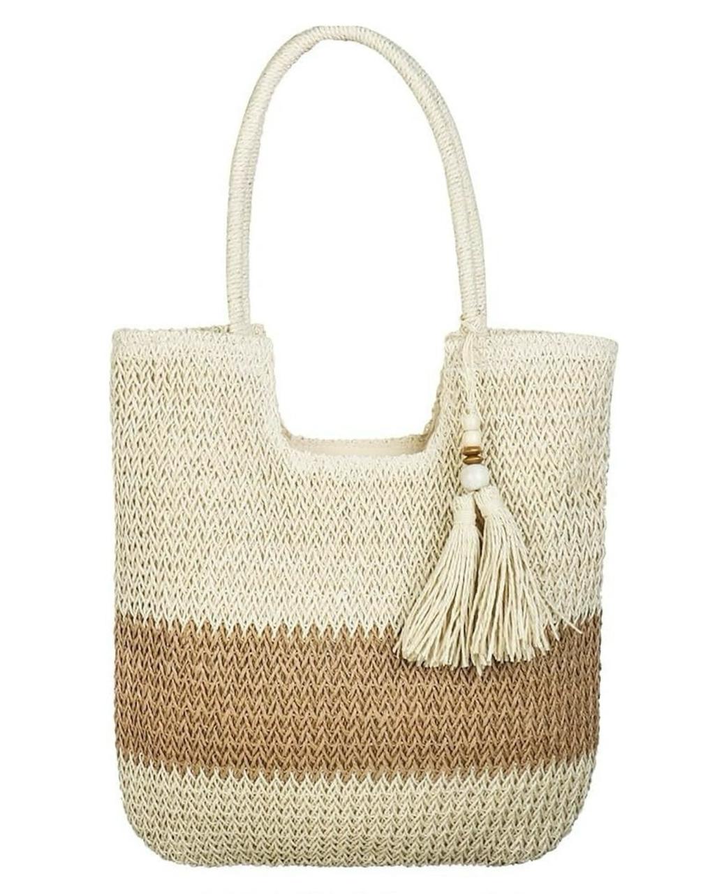BOLSO ESPARTO BICOLOR 
