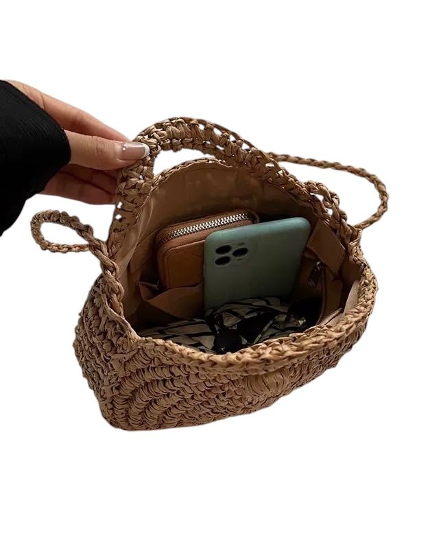 BOLSO ESPARTO REDONDO