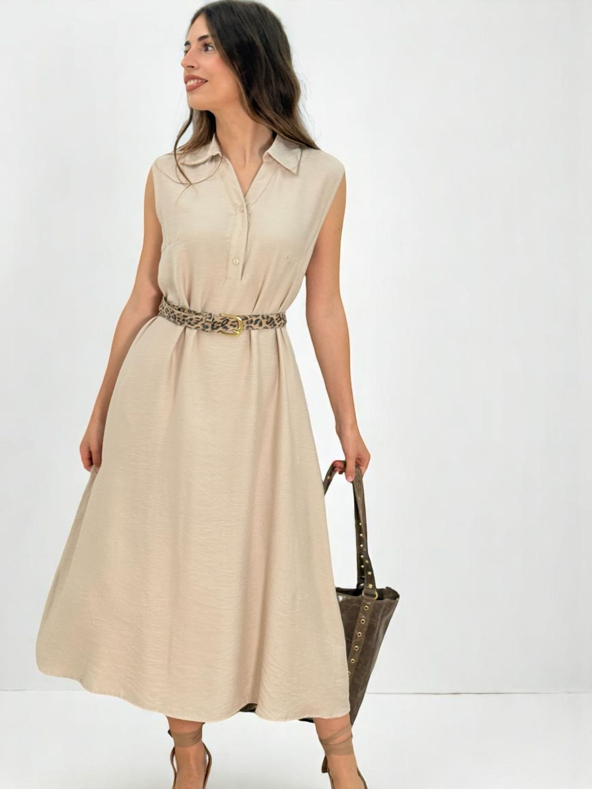 VESTIDO CAMISERO TIRANTE