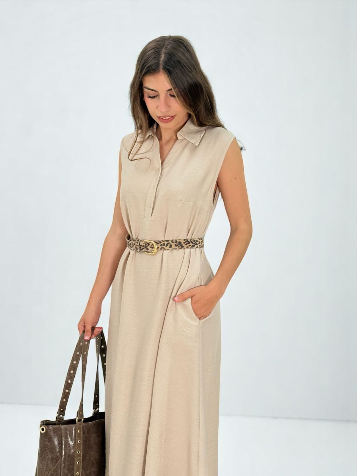 VESTIDO CAMISERO TIRANTE
