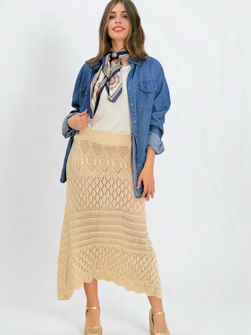 FALDA CROCHET