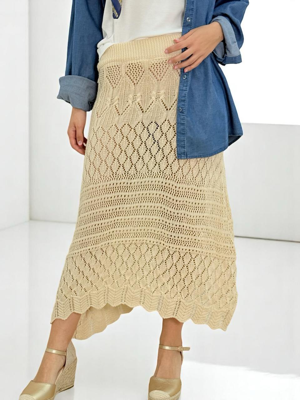 FALDA CROCHET