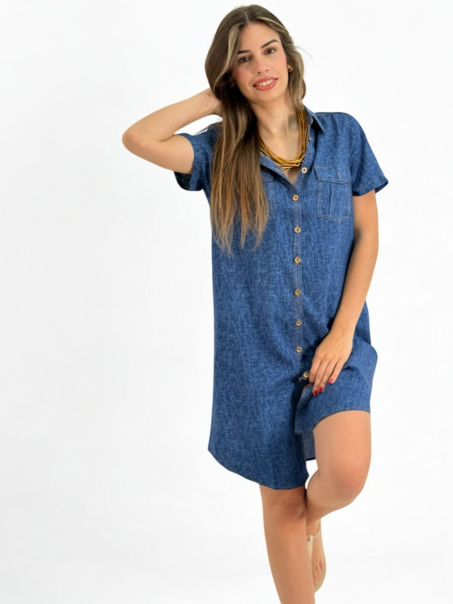 VESTIDO DENIM FLUIDO