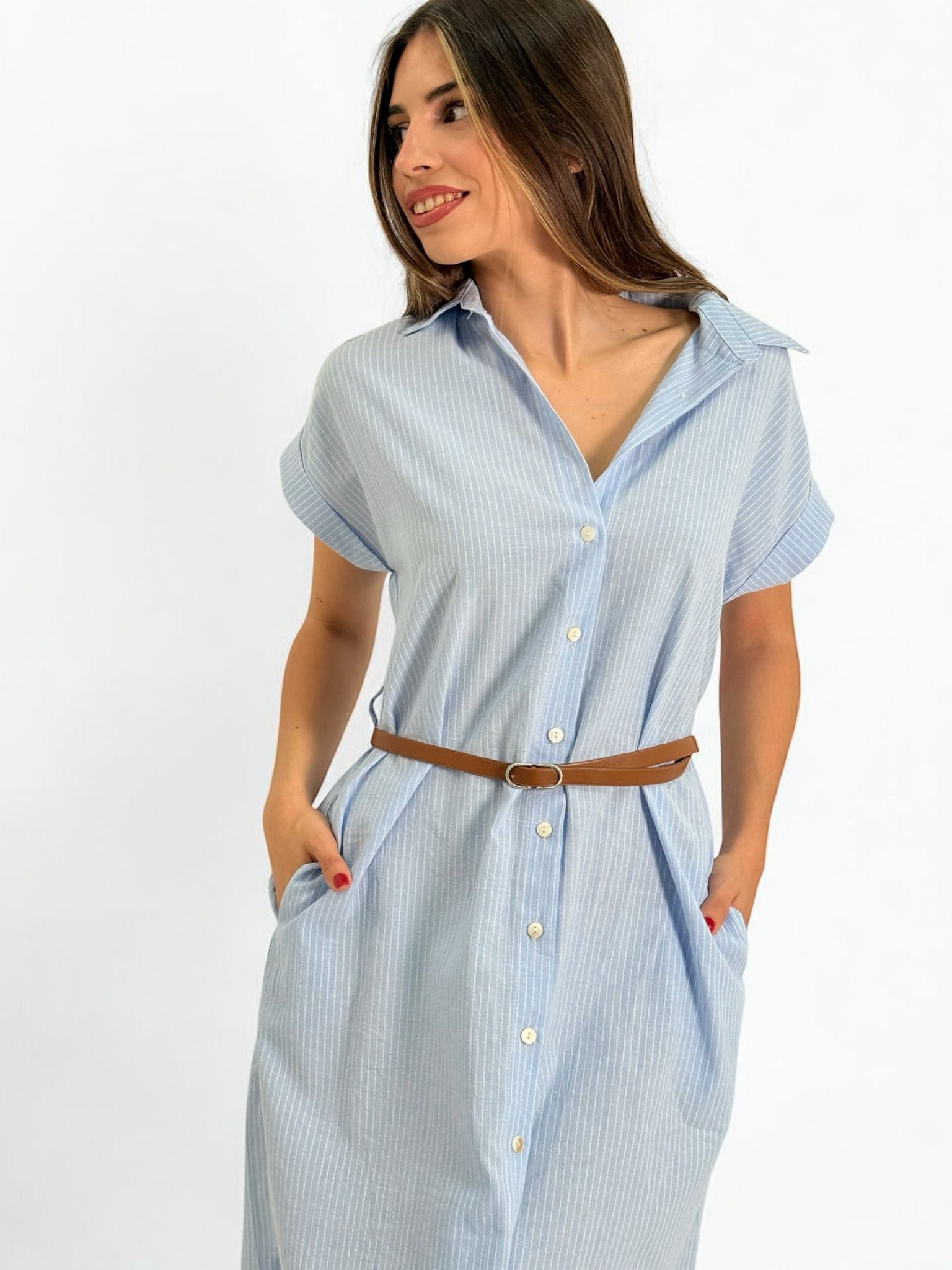 VESTIDO CAMISERO RAYAS