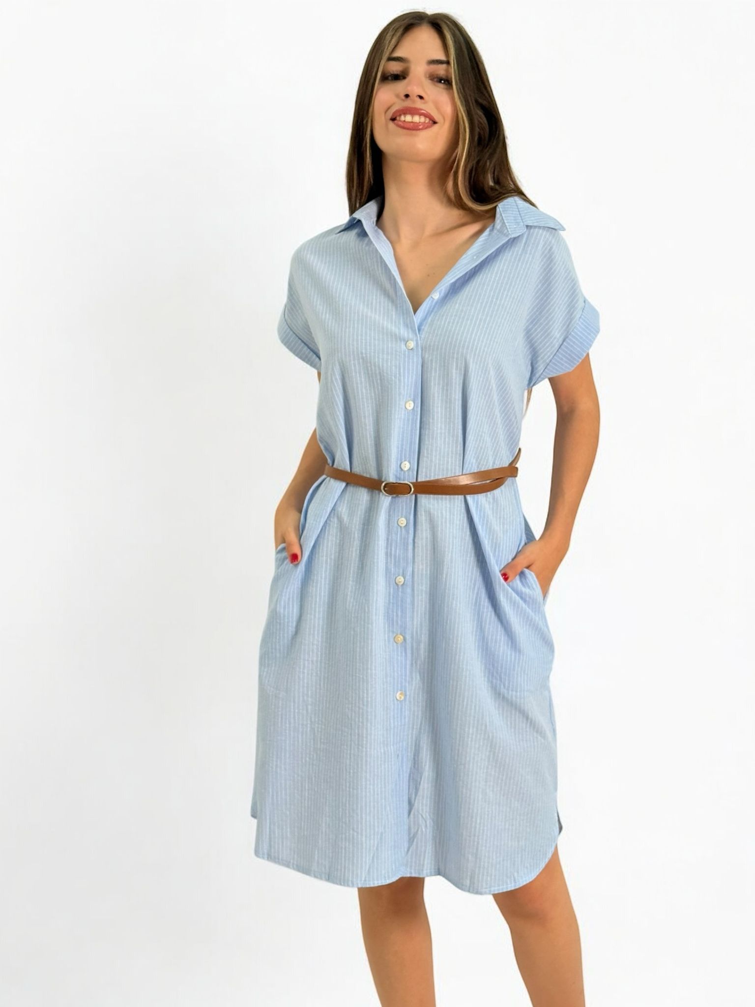 VESTIDO CAMISERO RAYAS
