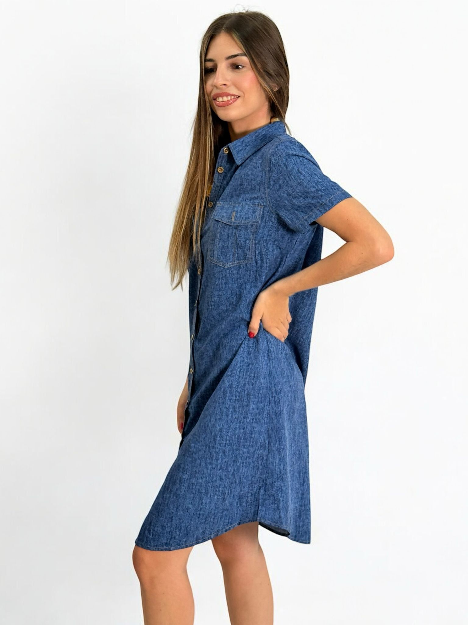 VESTIDO DENIM FLUIDO