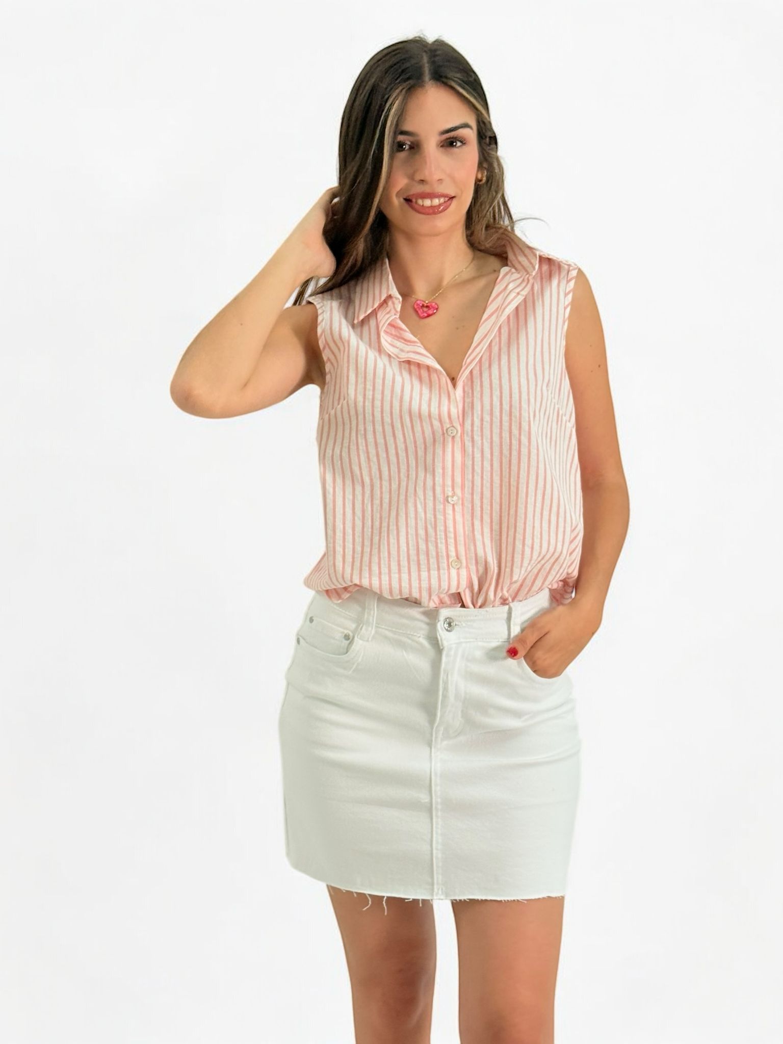 FALDA DENIM BLANCA 2
