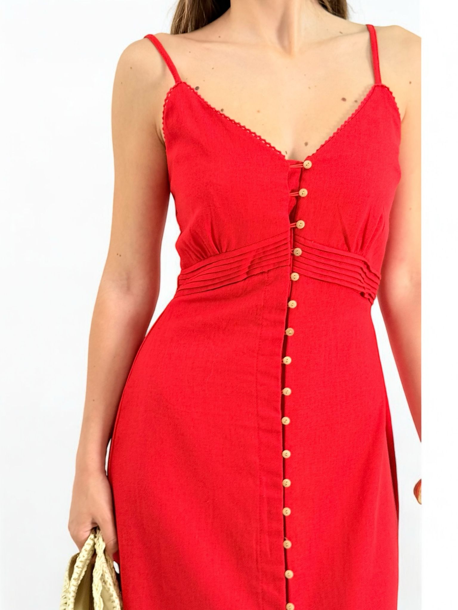 VESTIDO LINO BOTONES