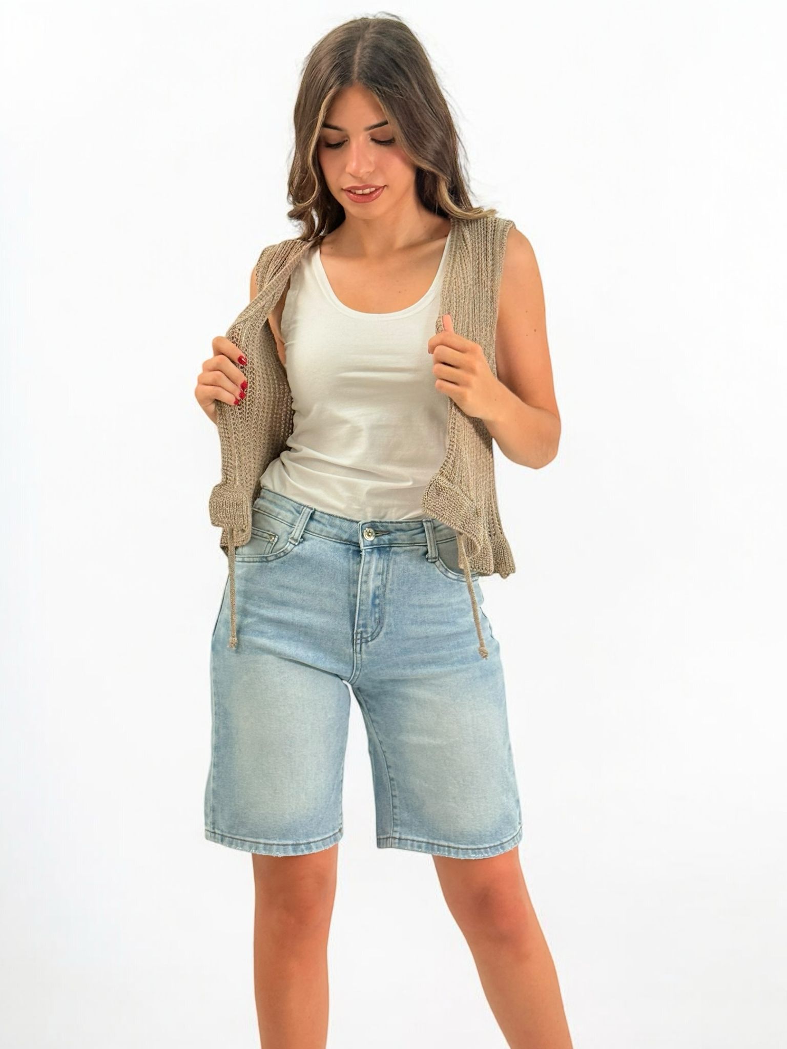 PANTALON DENIM PIRATA