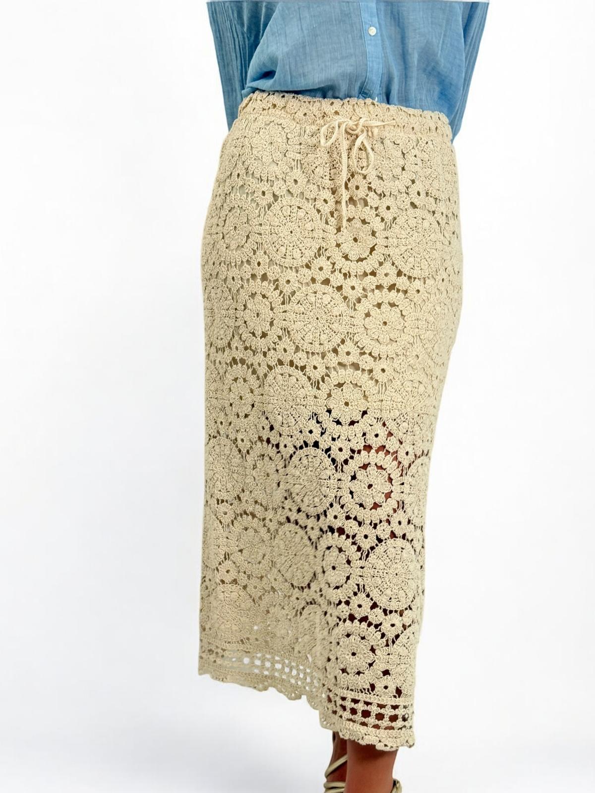 Falda Crochet Vista Trasera