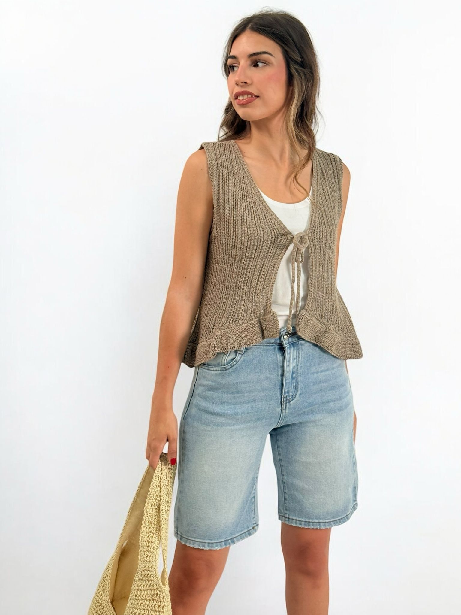PANTALON DENIM PIRATA