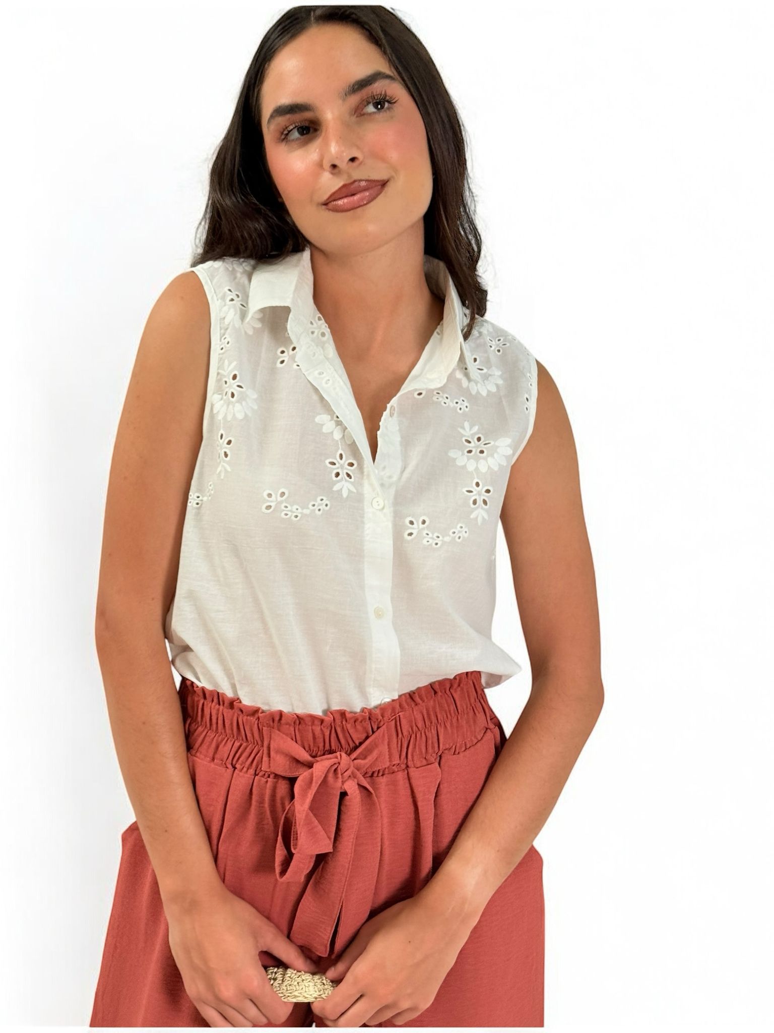 CAMISA PERFORADA MANGA