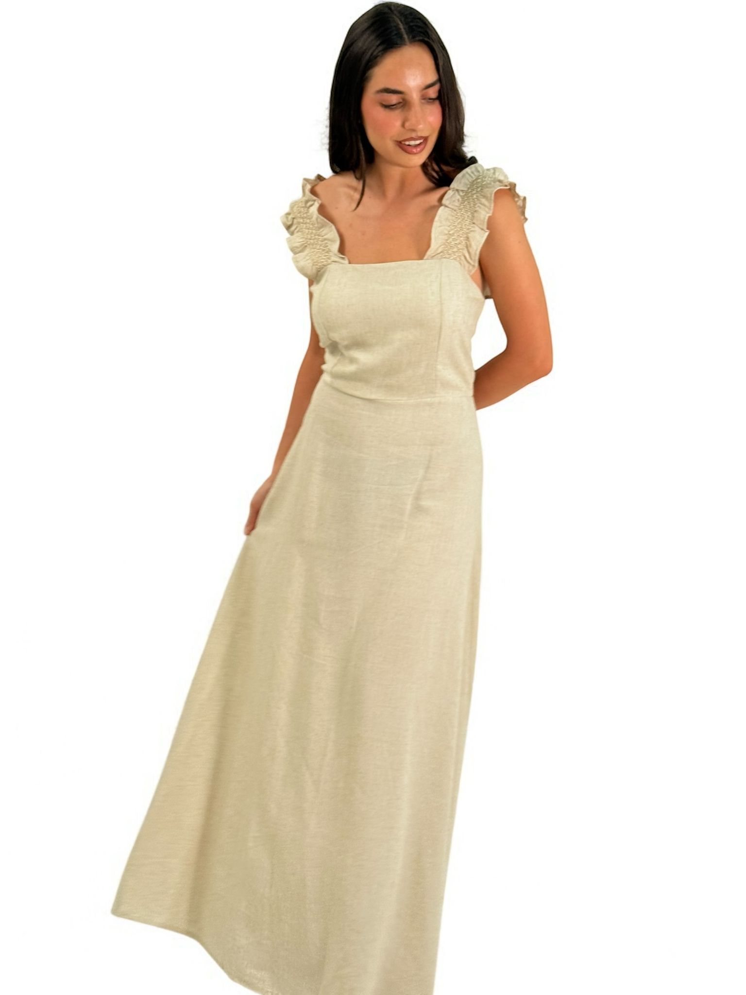 VESTIDO LINO DETALLES
