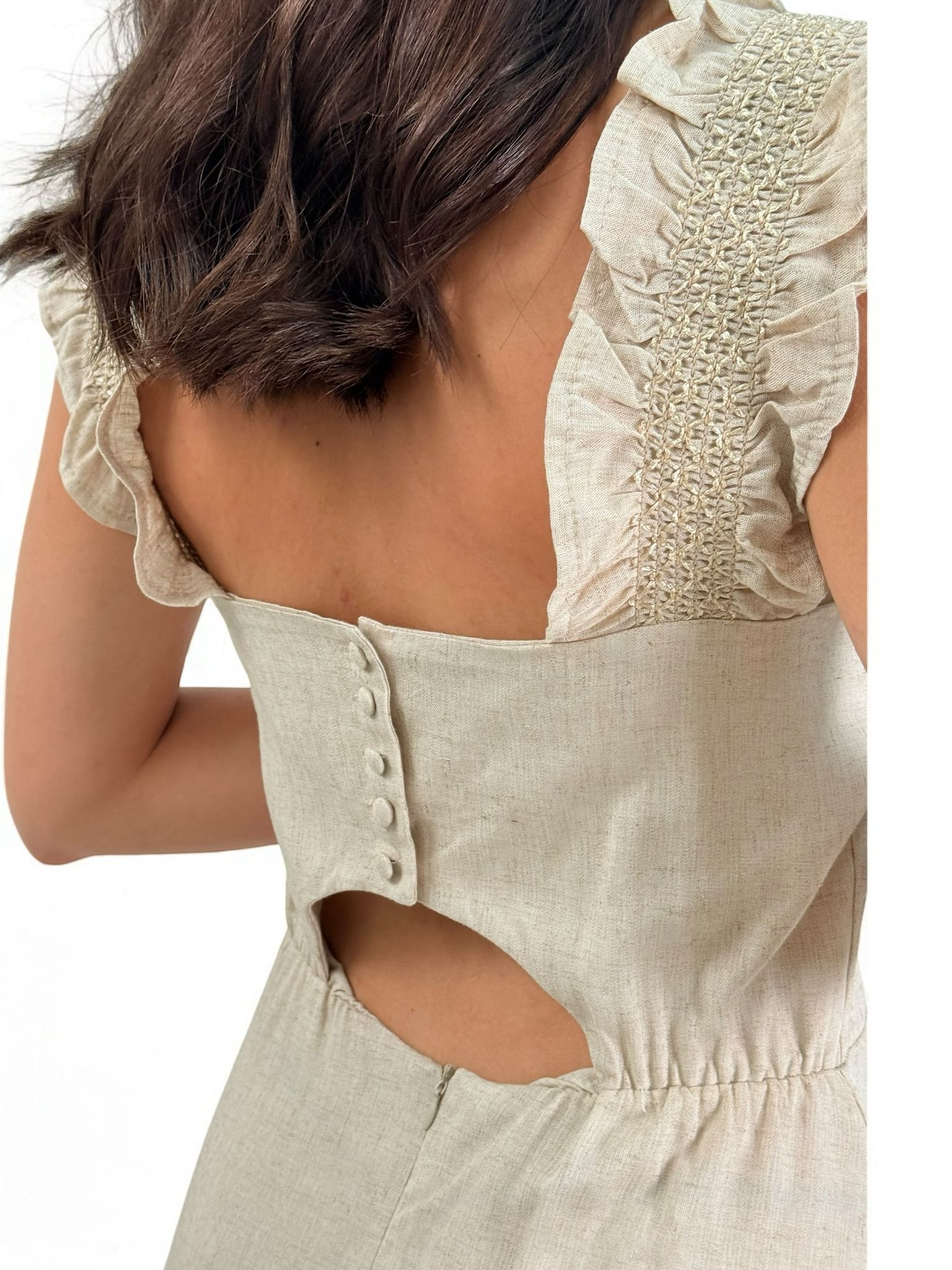 VESTIDO LINO DETALLES