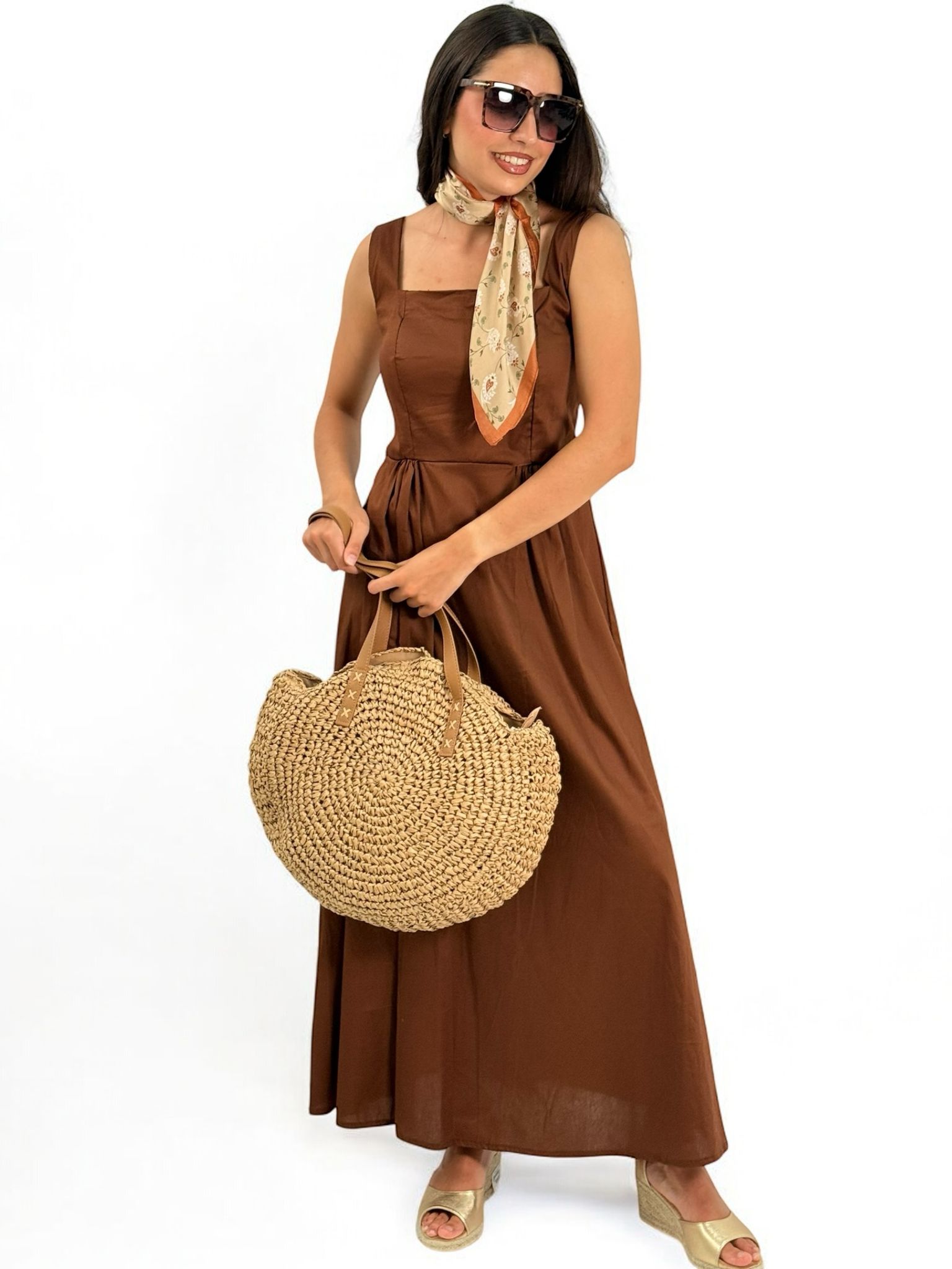 VESTIDO ESCOTE CUADRADO