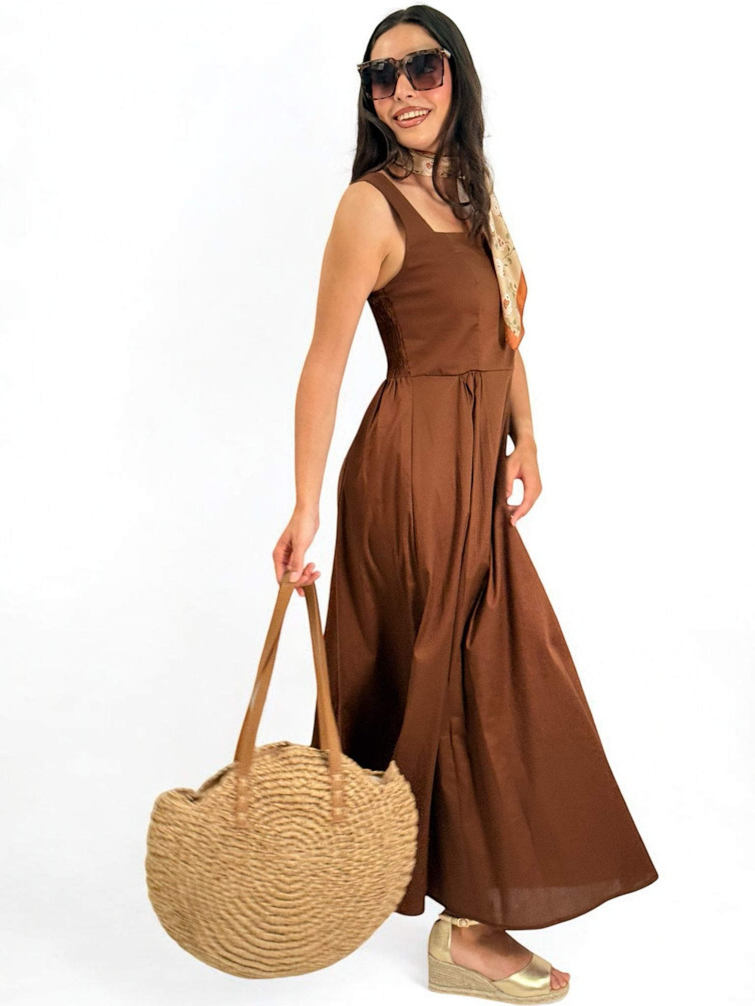VESTIDO ESCOTE CUADRADO
