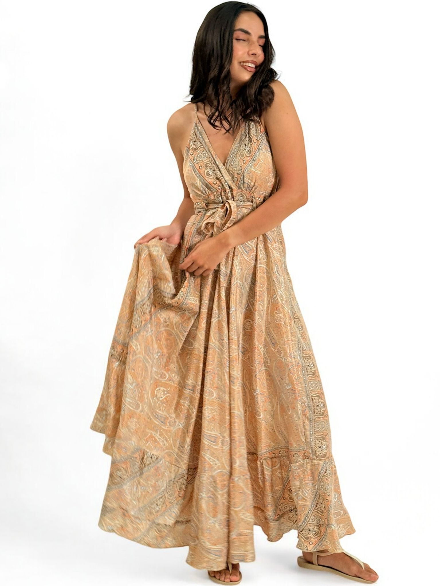 VESTIDO SEDA ESTAMPADO