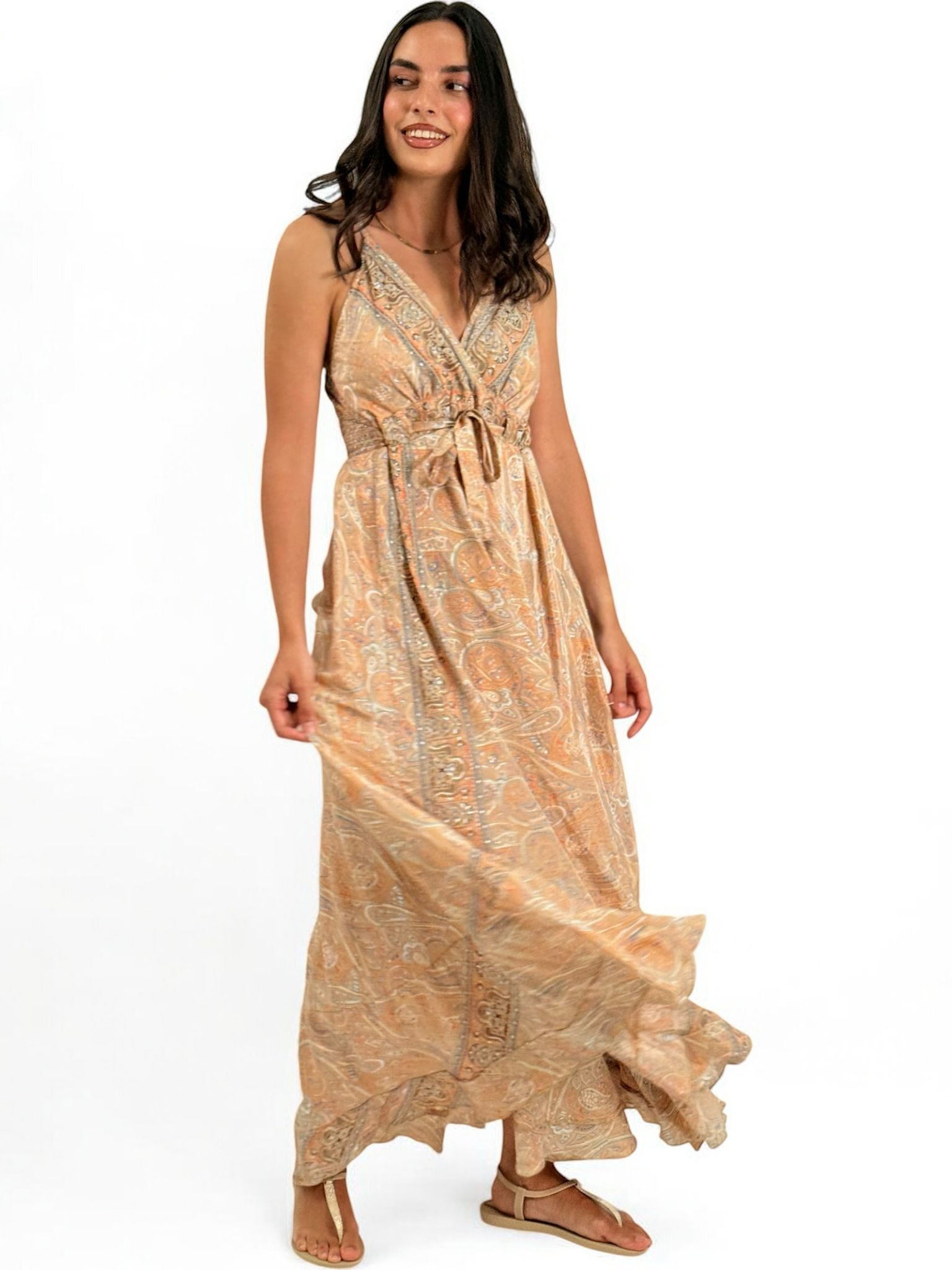 VESTIDO SEDA ESTAMPADO