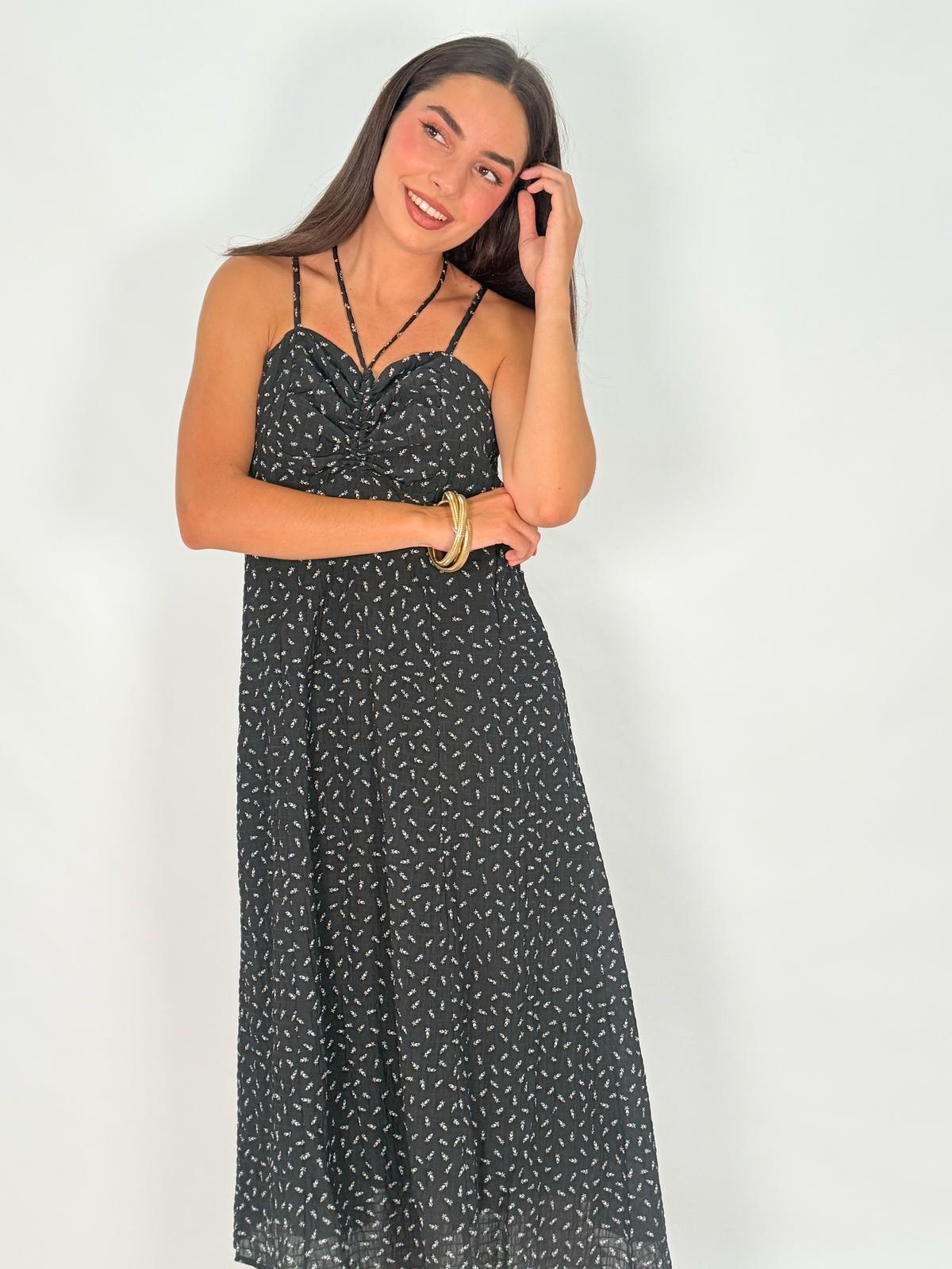 VESTIDO TOQUELADO ESTAMPADO