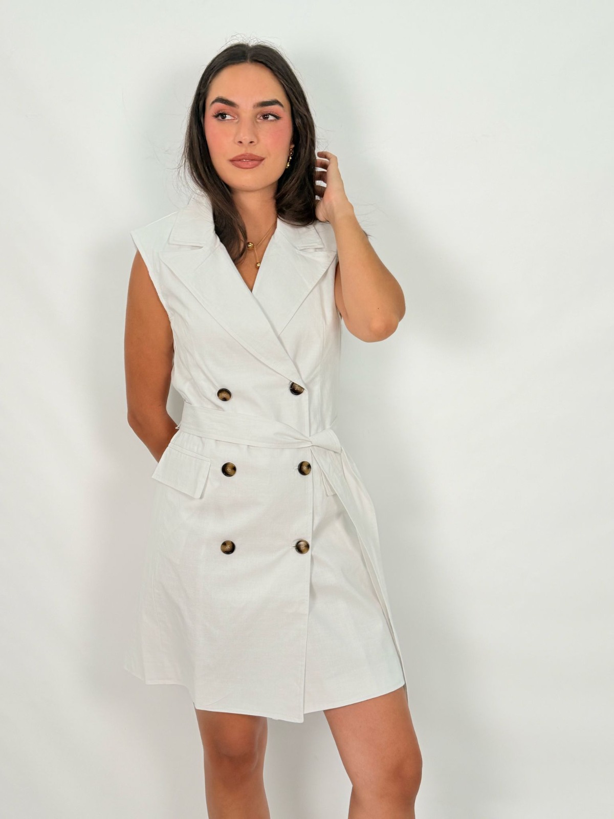 VESTIDO GABARDINA