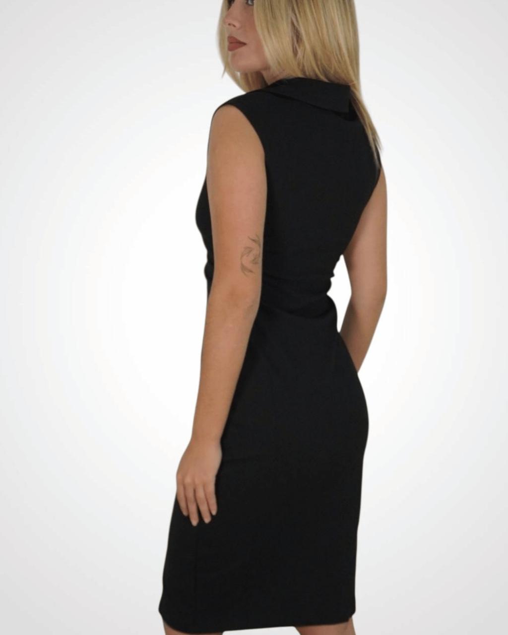 Vestido Botones color negro