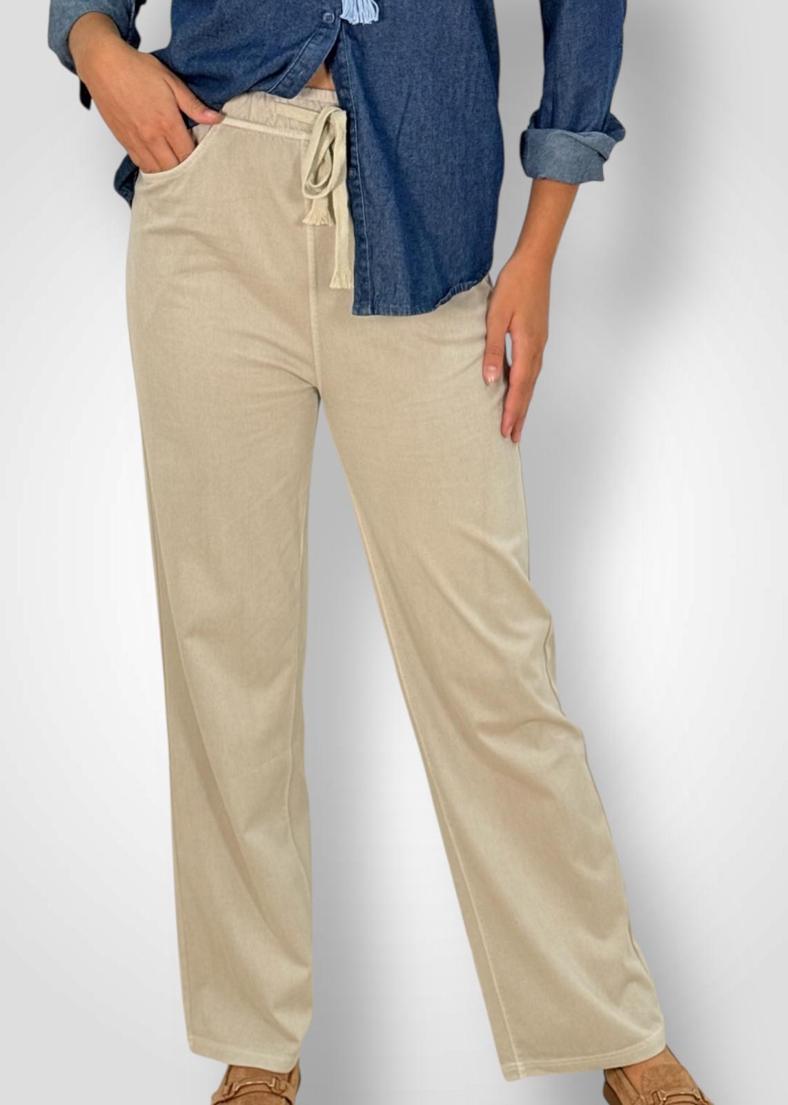 PANTALON ANCHO CINTURA ELASTICA