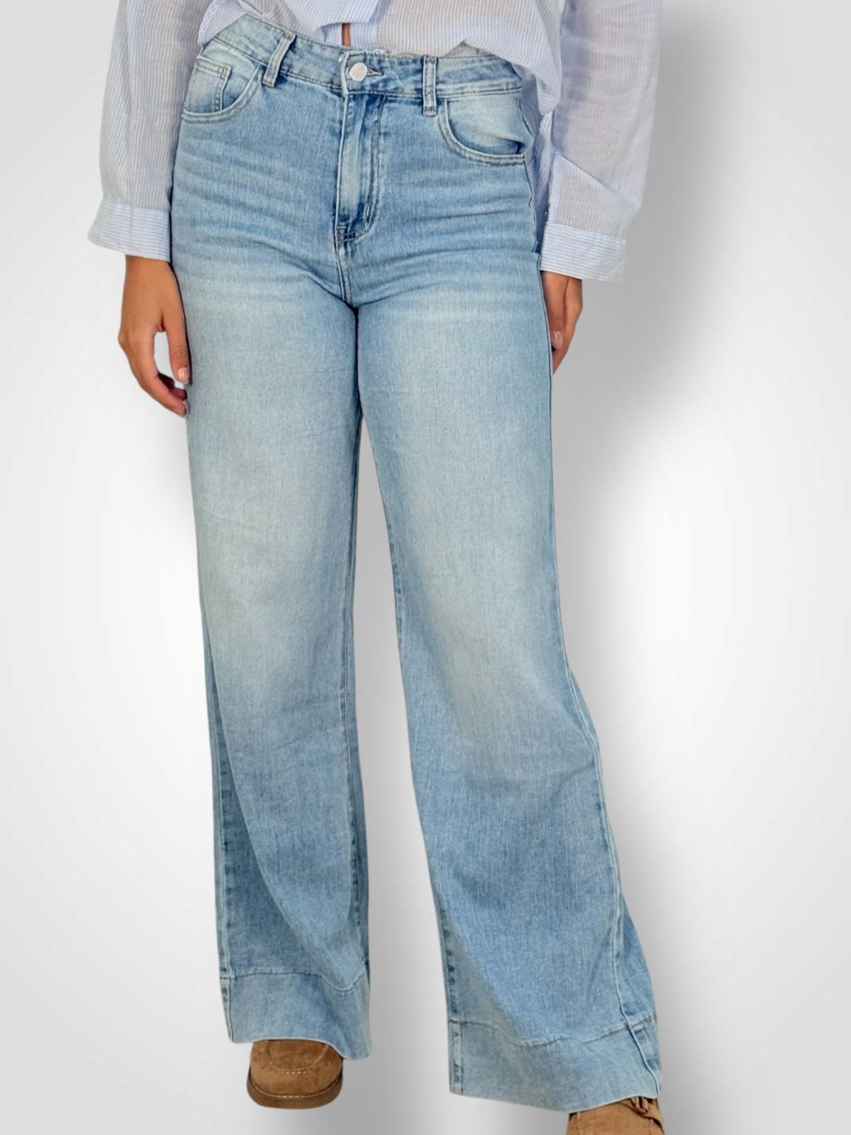 PANTALON ANCHO DENIM
