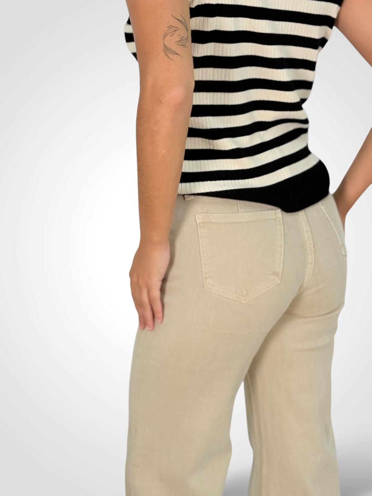 Pantalón Ancho Denim CLEO lateral