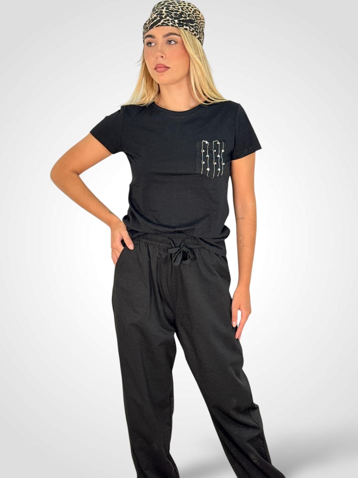 CAMISETA BOLSILLO BRILLO