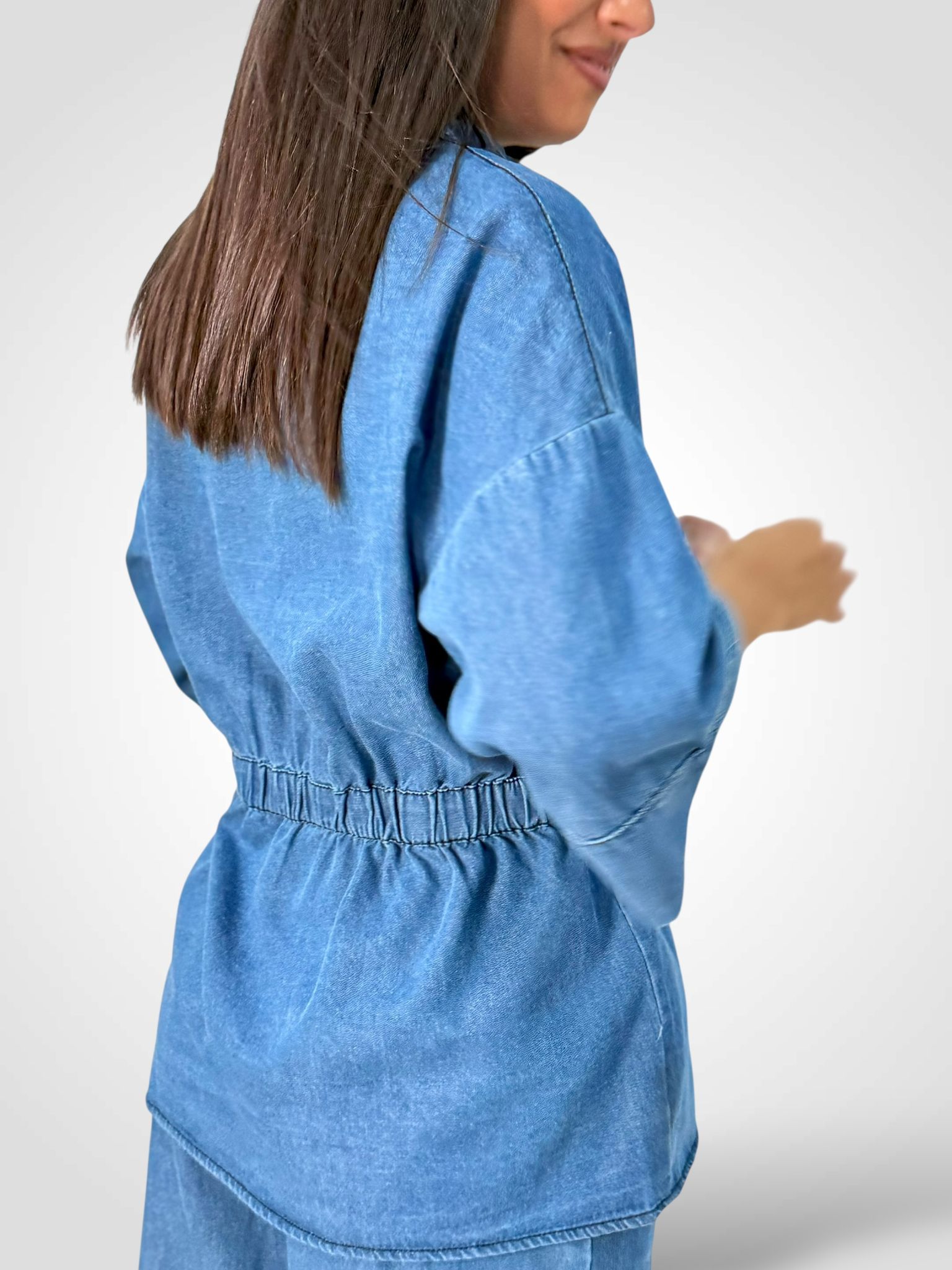 CHAQUETA DENIM FLUIDA