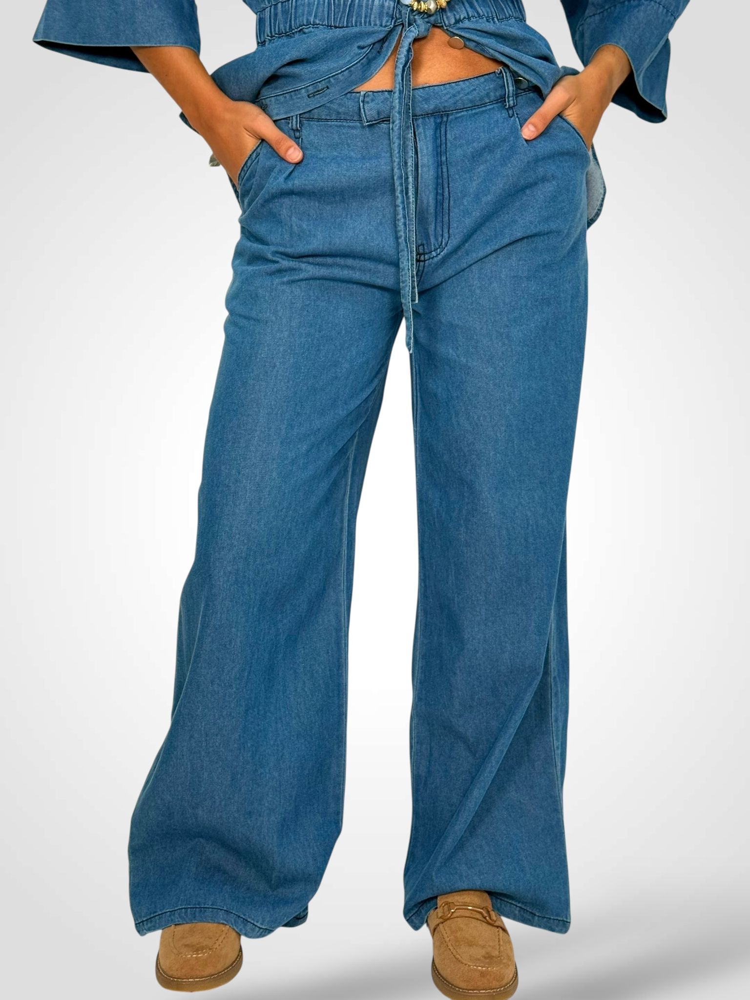 PANTALON DENIM FLUIDO