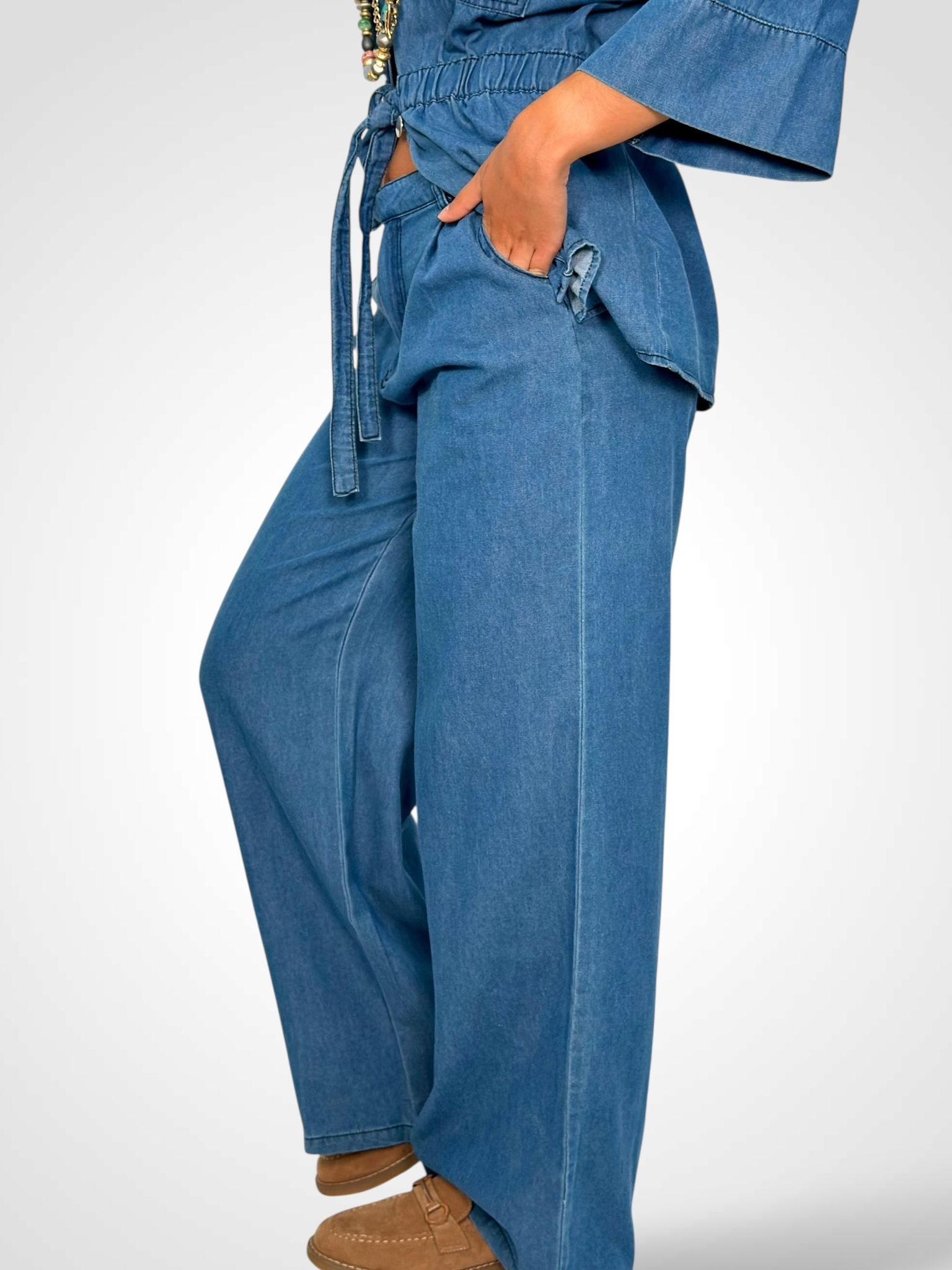 PANTALON DENIM FLUIDO