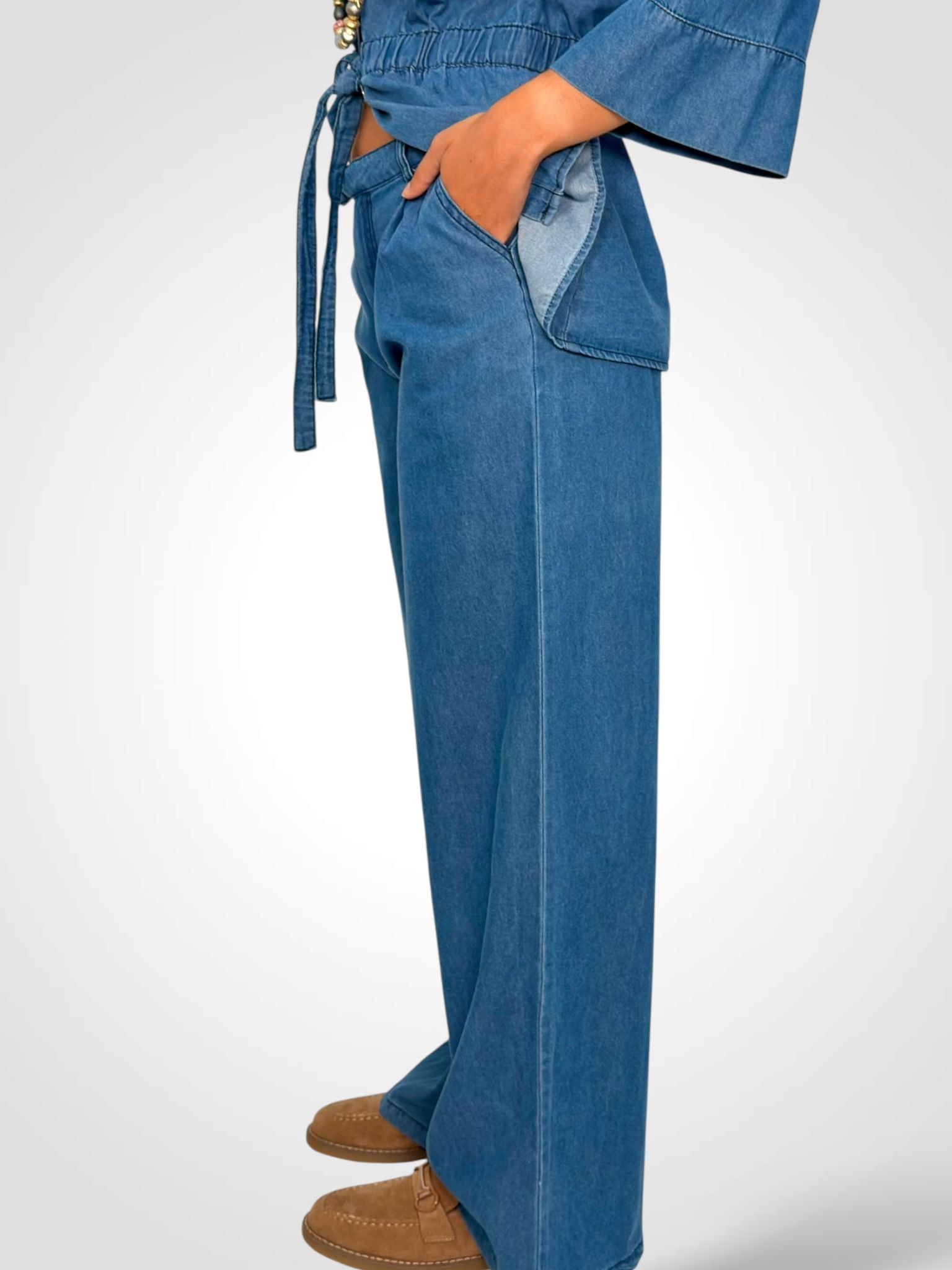PANTALON DENIM FLUIDO