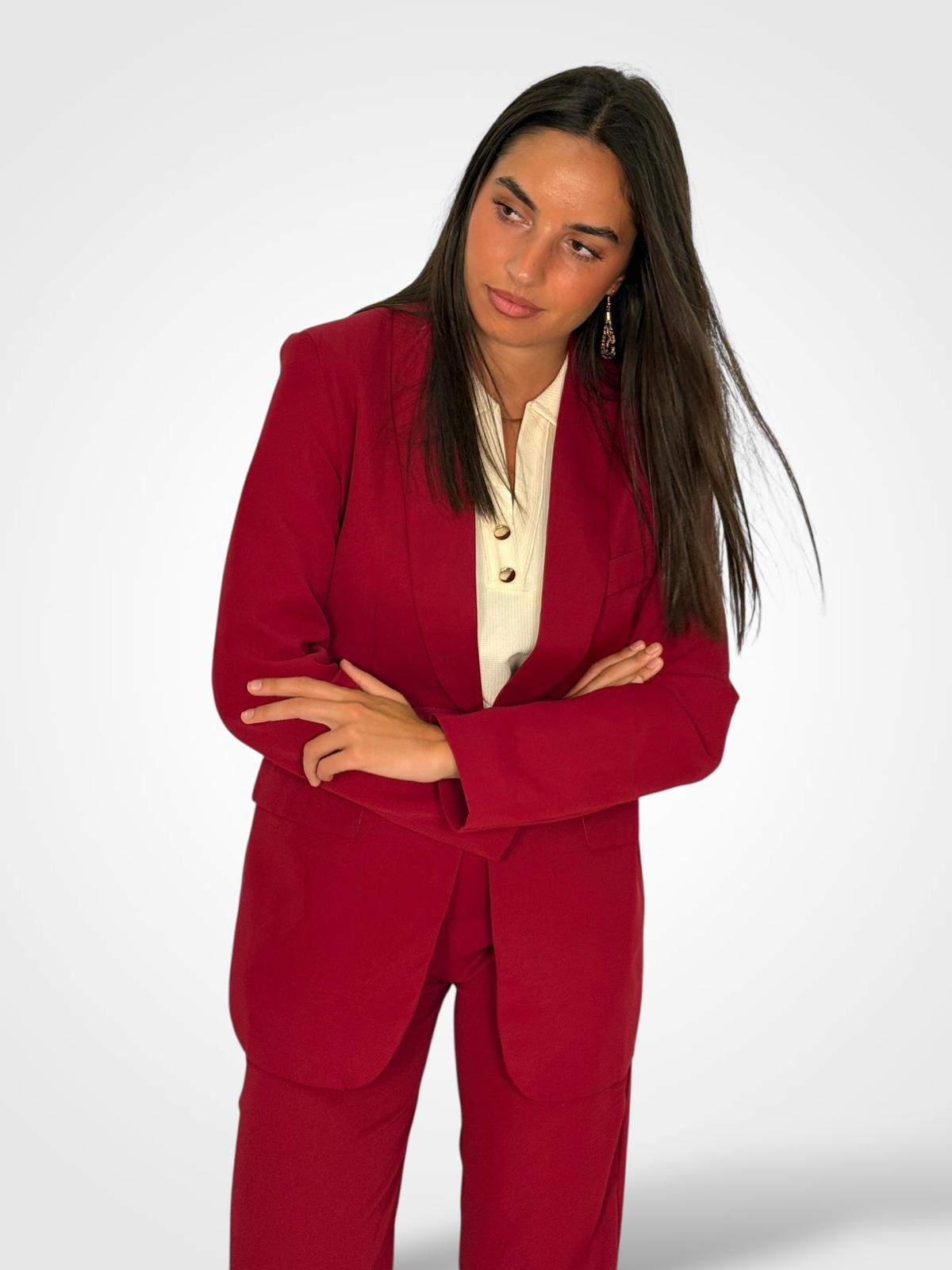 BLAZER BURDEOS ICONIC