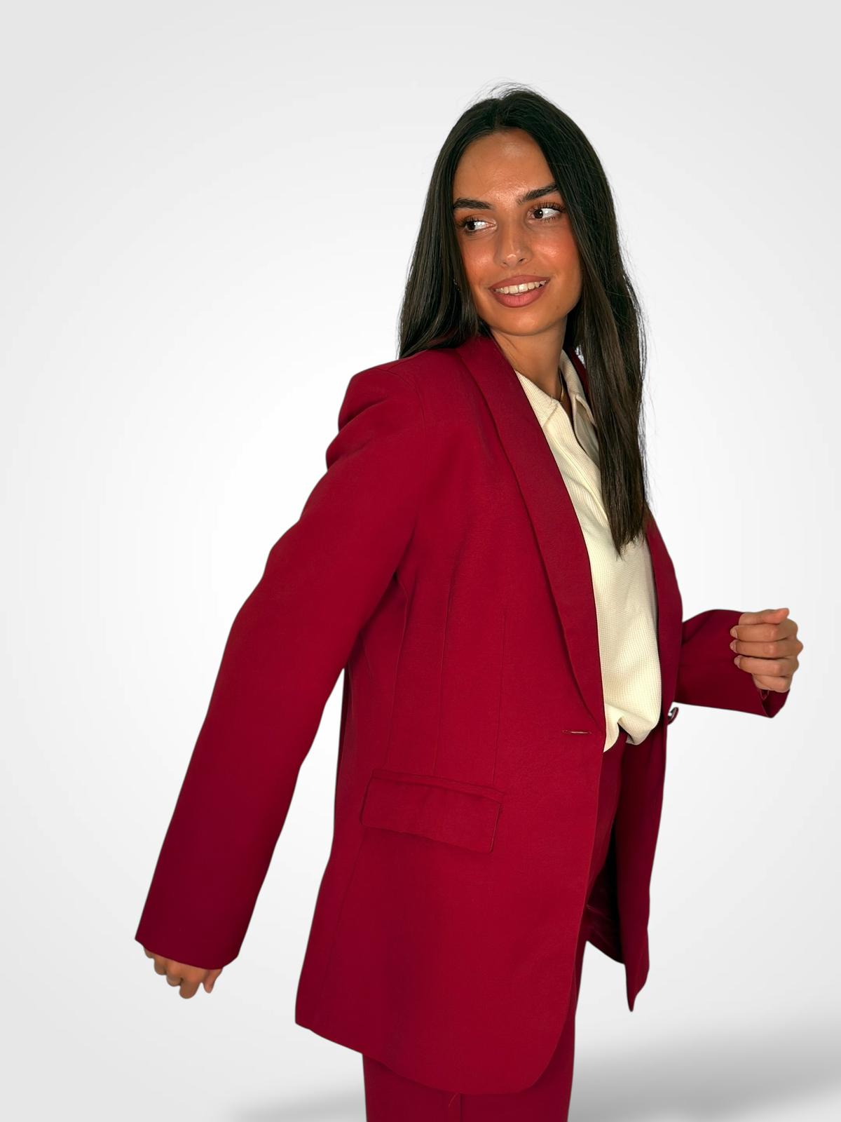 BLAZER BURDEOS ICONIC