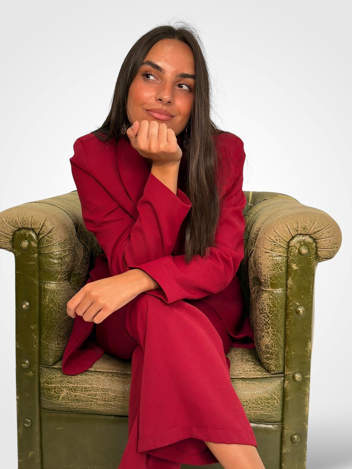 BLAZER BURDEOS ICONIC