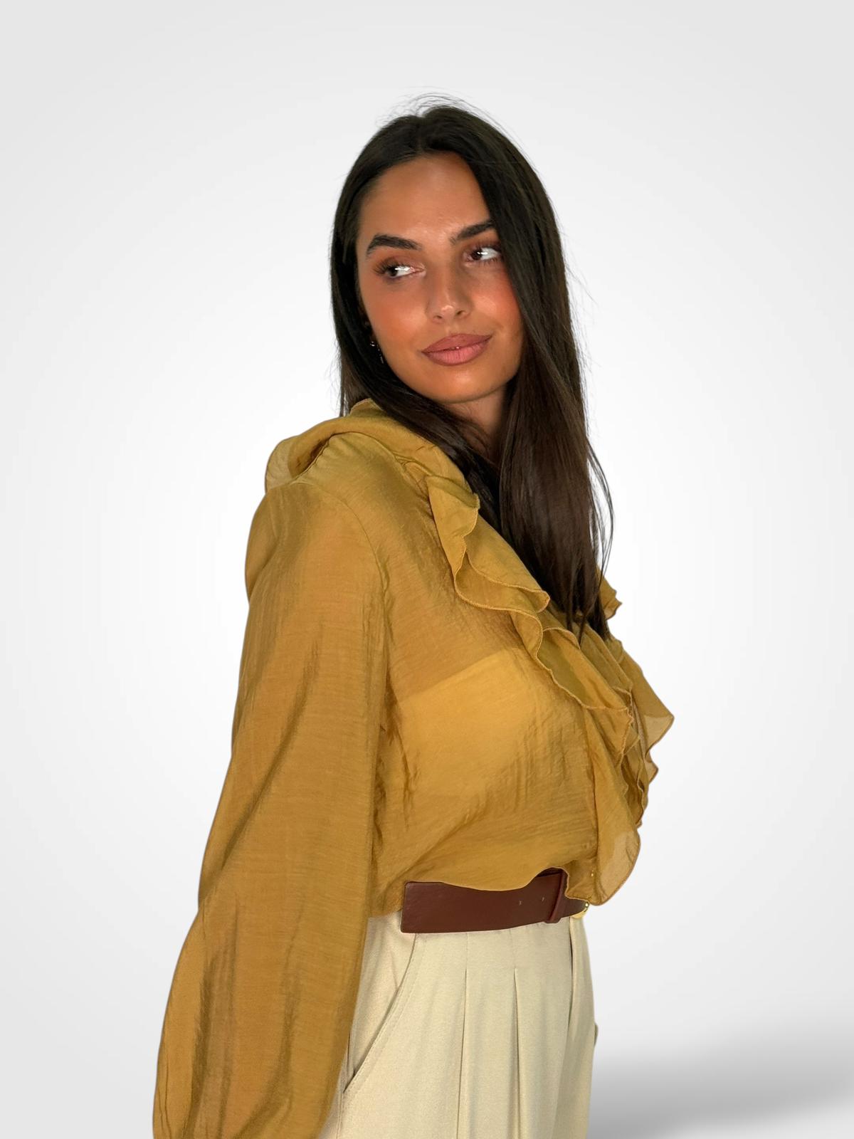 CAMISA GASA VOLANTES