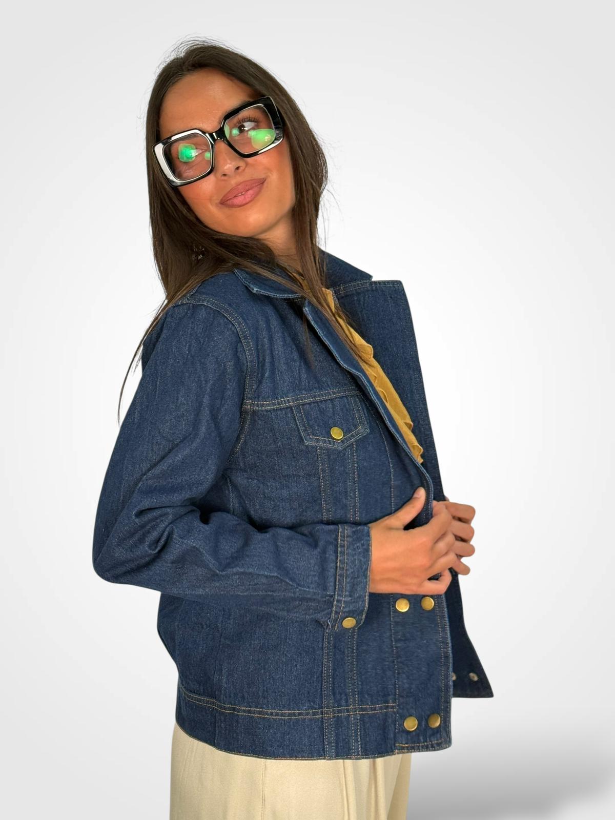 CHAQUETA DENIM OSCURO